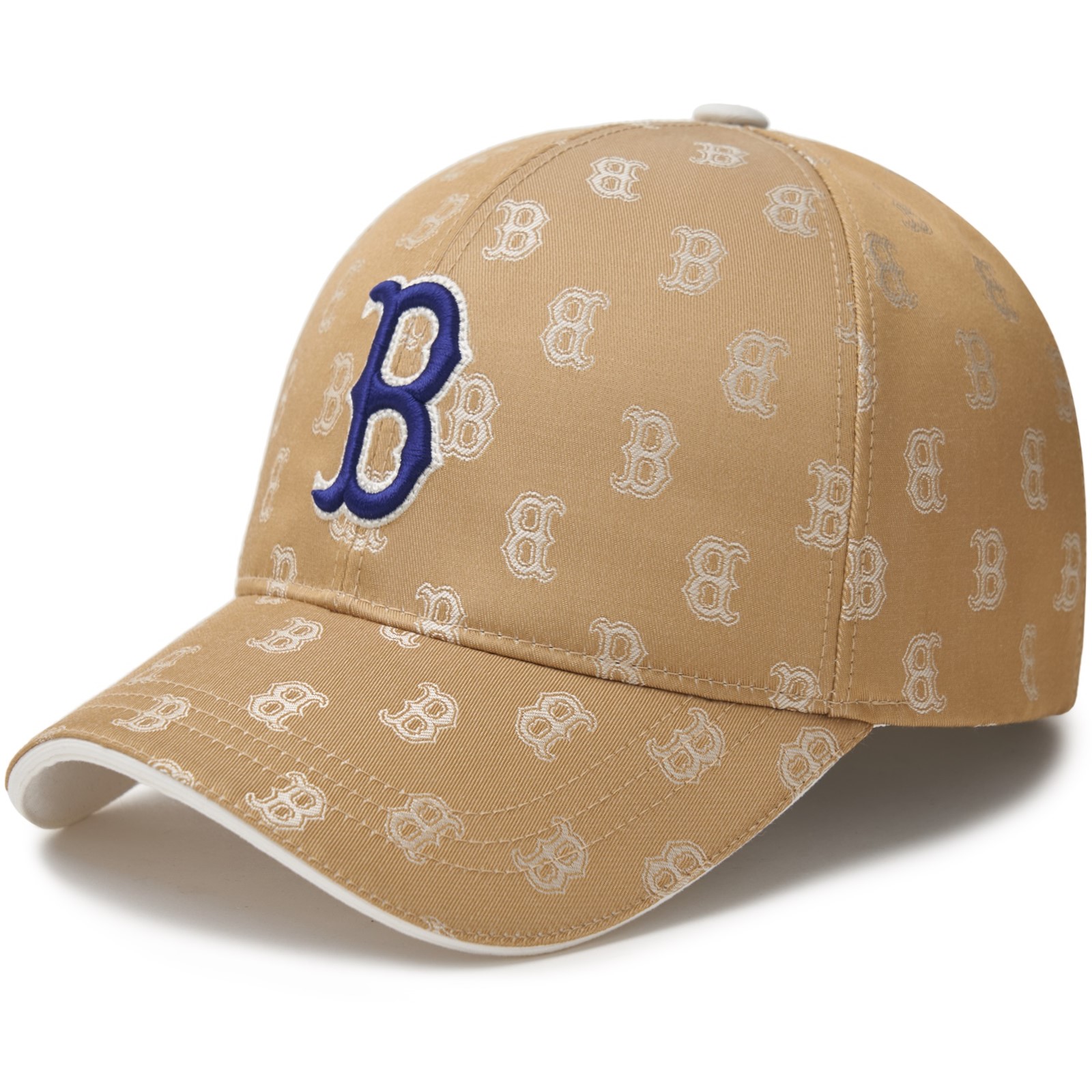 Mũ bóng chày MLB B Classic Monogram Structured Ball Cap Boston Redsox Beige 3ACPM014N-43BGD 4