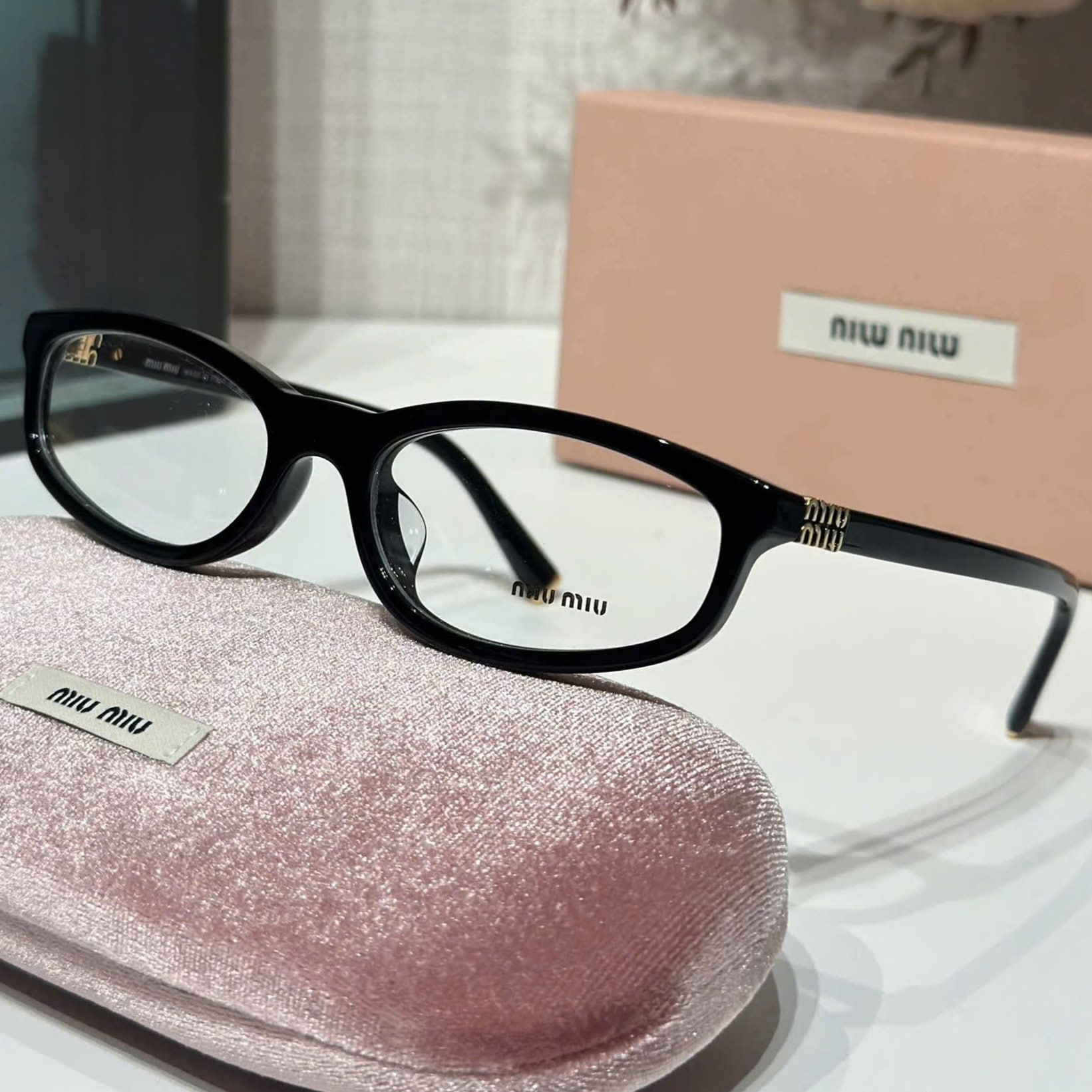 Kính gọng cận Miu Miu Black Cat Eye Frames MU01ZV 5