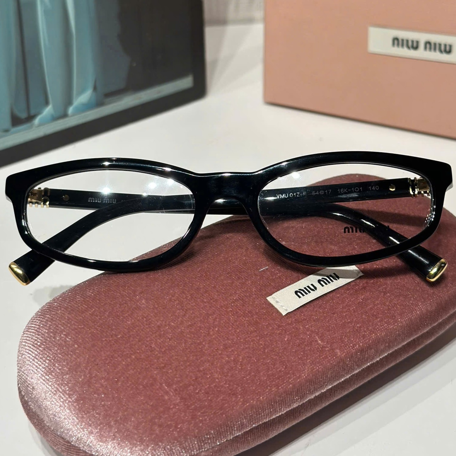 Kính gọng cận Miu Miu Black Cat Eye Frames MU01ZV 6