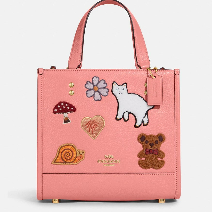 TÚI XÁCH NỮ COACH DEMPSEY TOTE 22 WITH CREATURE PATCHES 5