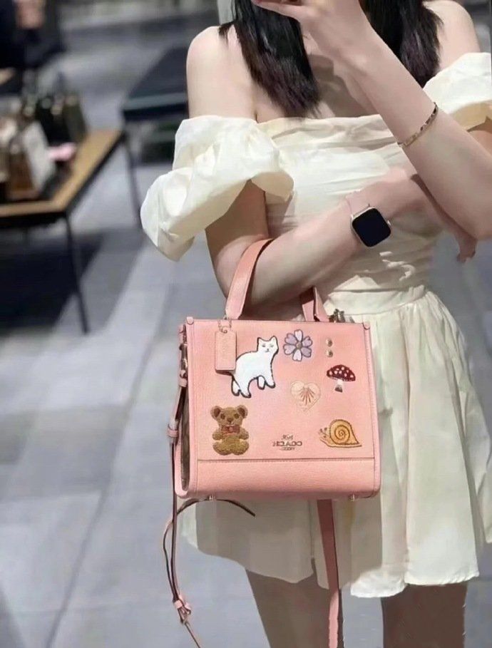 TÚI XÁCH NỮ COACH DEMPSEY TOTE 22 WITH CREATURE PATCHES 8