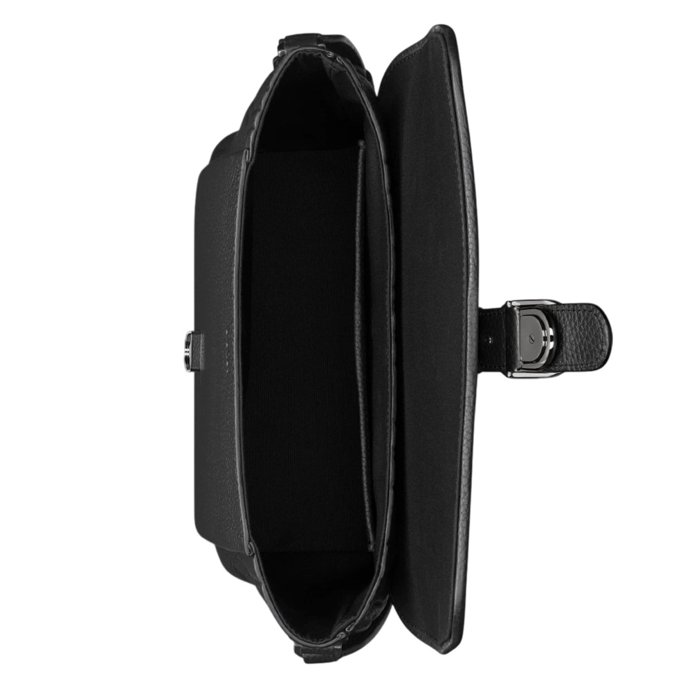 Túi Medium Dior Daily Messenger Bag with Flap Black Dior Gravity Leather and Black Grained Calfskin 3