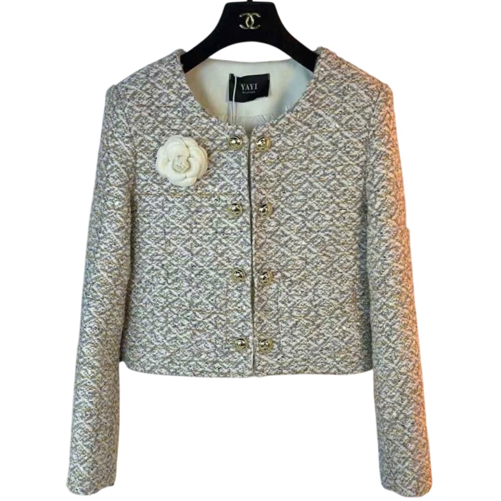 Áo khoác nữ dạ tweed Chanel 2