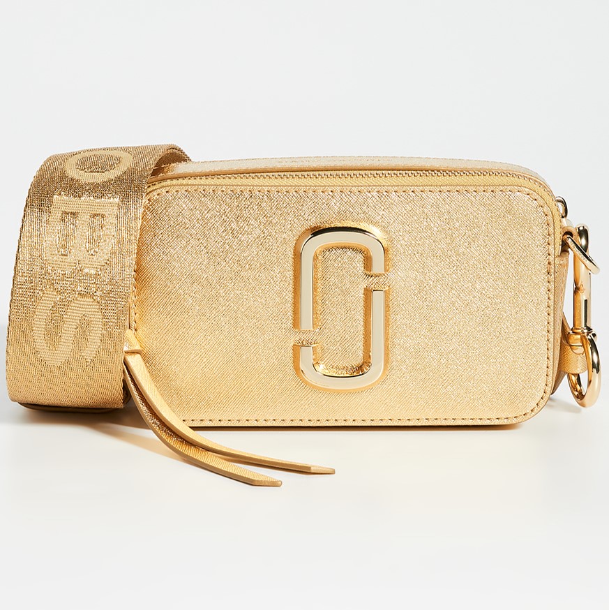 Túi xách nữ màu vàng ánh kim Marc Jacobs The Snapshot Metallic Gold Camera Bag 2