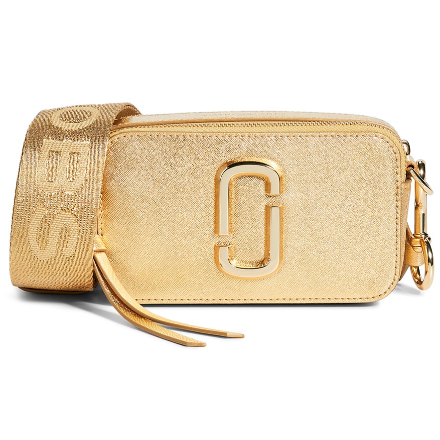 Túi xách nữ màu vàng ánh kim Marc Jacobs The Snapshot Metallic Gold Camera Bag 9