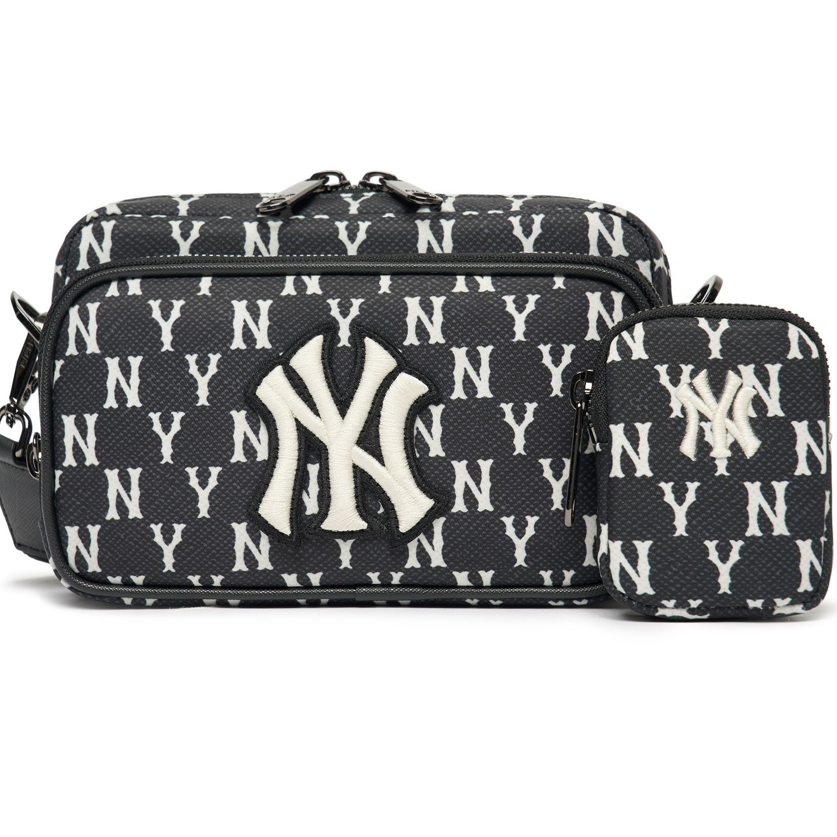 Túi Đeo Chéo MLB Mini Monogram Diamond Jacquard Cell Phone Cross Bag NY  Yankees 3ACRH011N50BLD