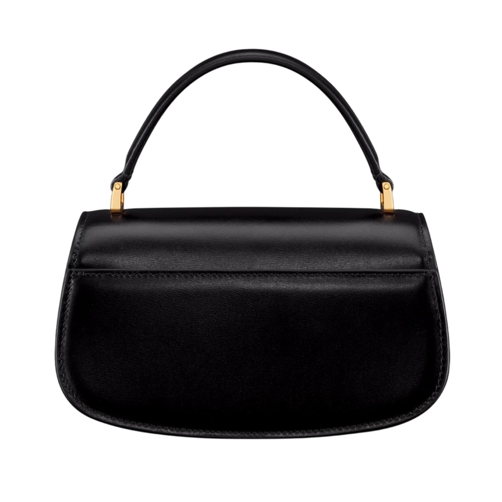 Túi Dior nữ Small 30 Montaigne Avenue Top Handle Bag Black Ribbed Calfskin 5