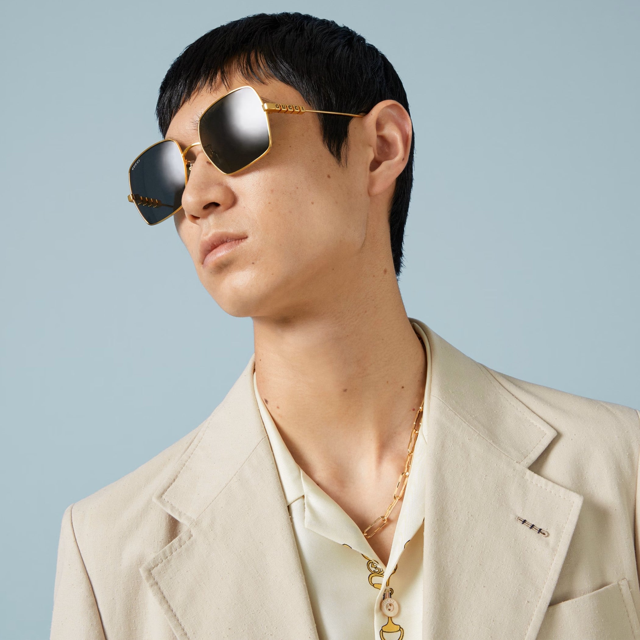 Mắt kính thời trang Gucci Light Square frame sunglasses GG1434S 1