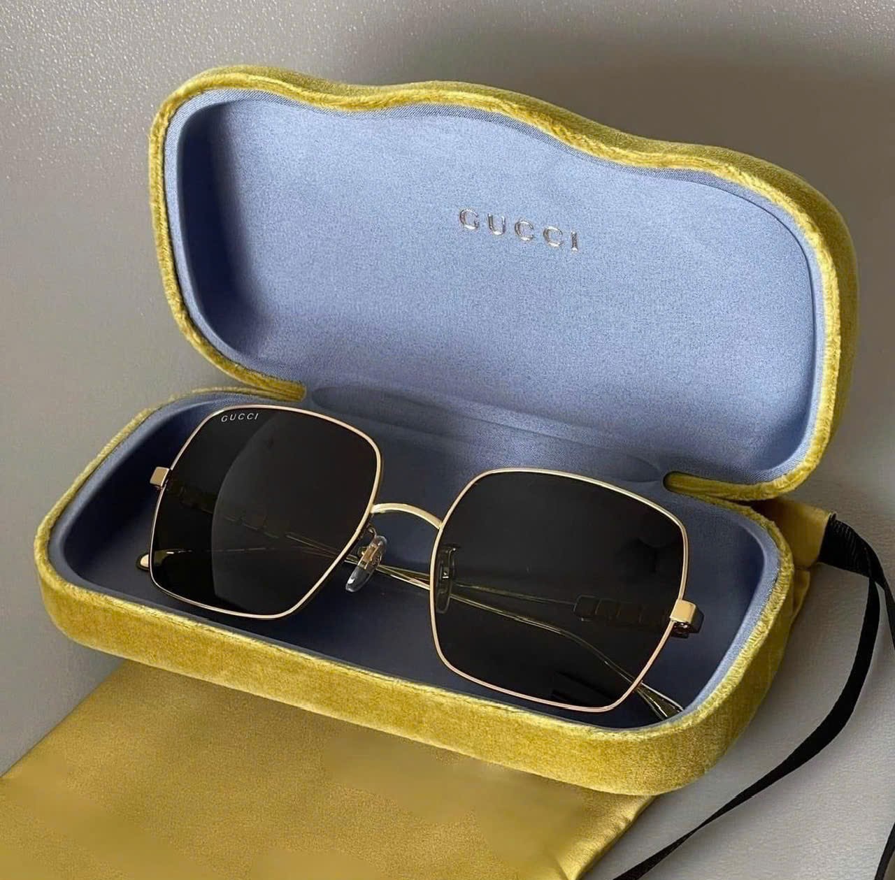 Mắt kính thời trang Gucci Light Square frame sunglasses GG1434S 3