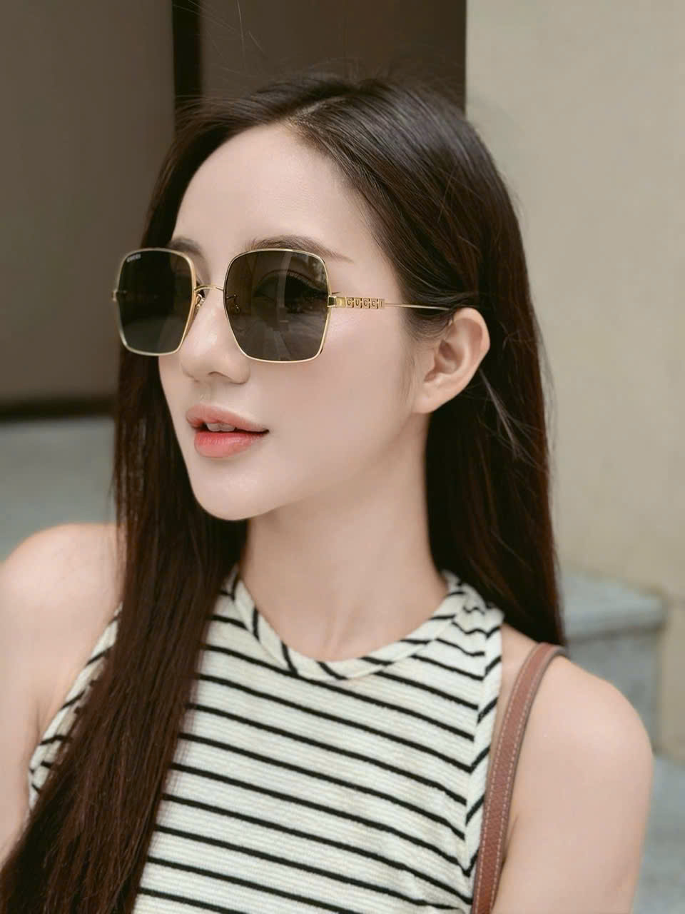Mắt kính thời trang Gucci Light Square frame sunglasses GG1434S 10