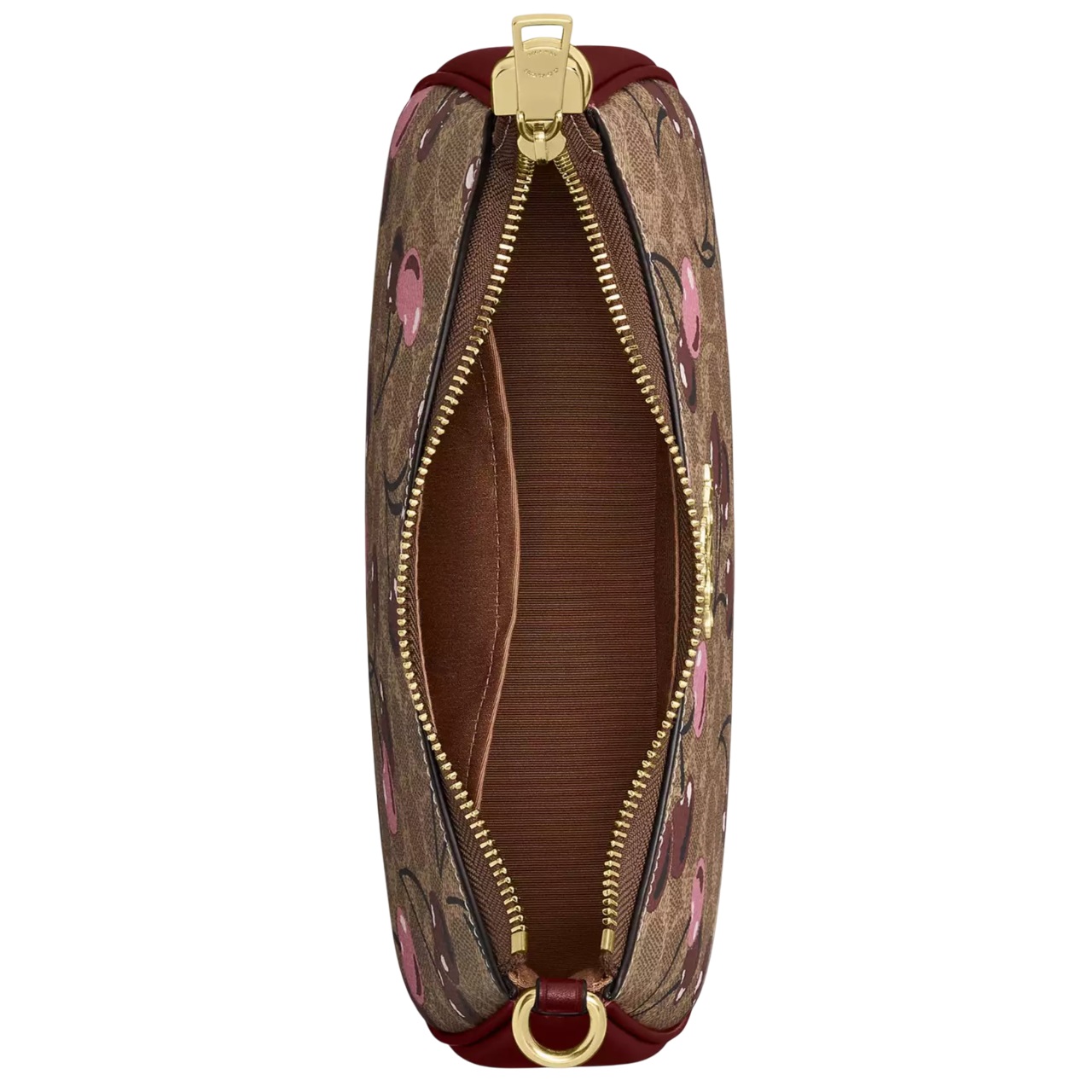 Túi kẹp nách Coach Teri Shoulder Bag In Signature Canvas With Cherry Print CY694 3