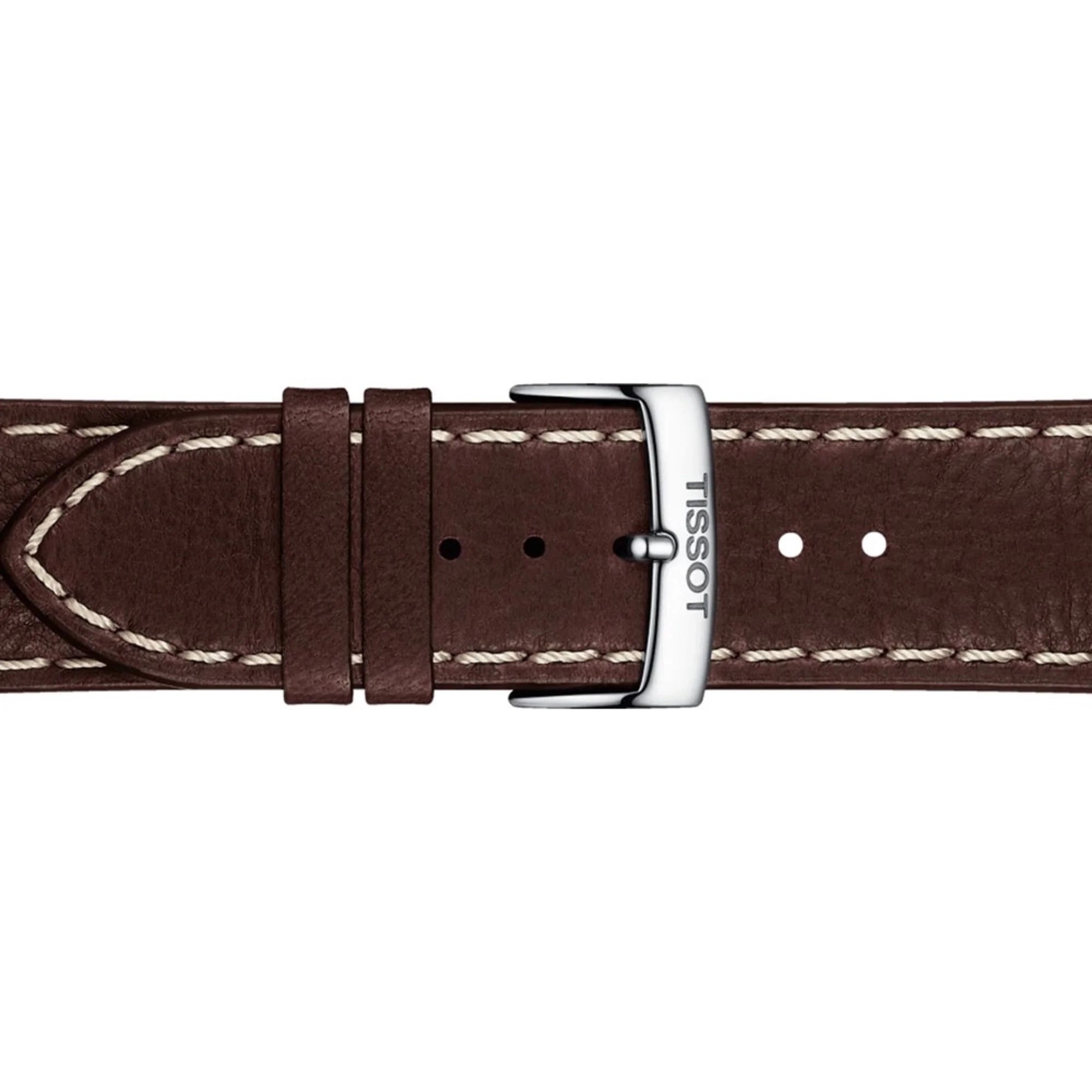 Đồng hồ nam Tissot T-Classic PR 100 Sport Gent Chronograph Silver Dial Brown Leather Strap T1016171603100 1