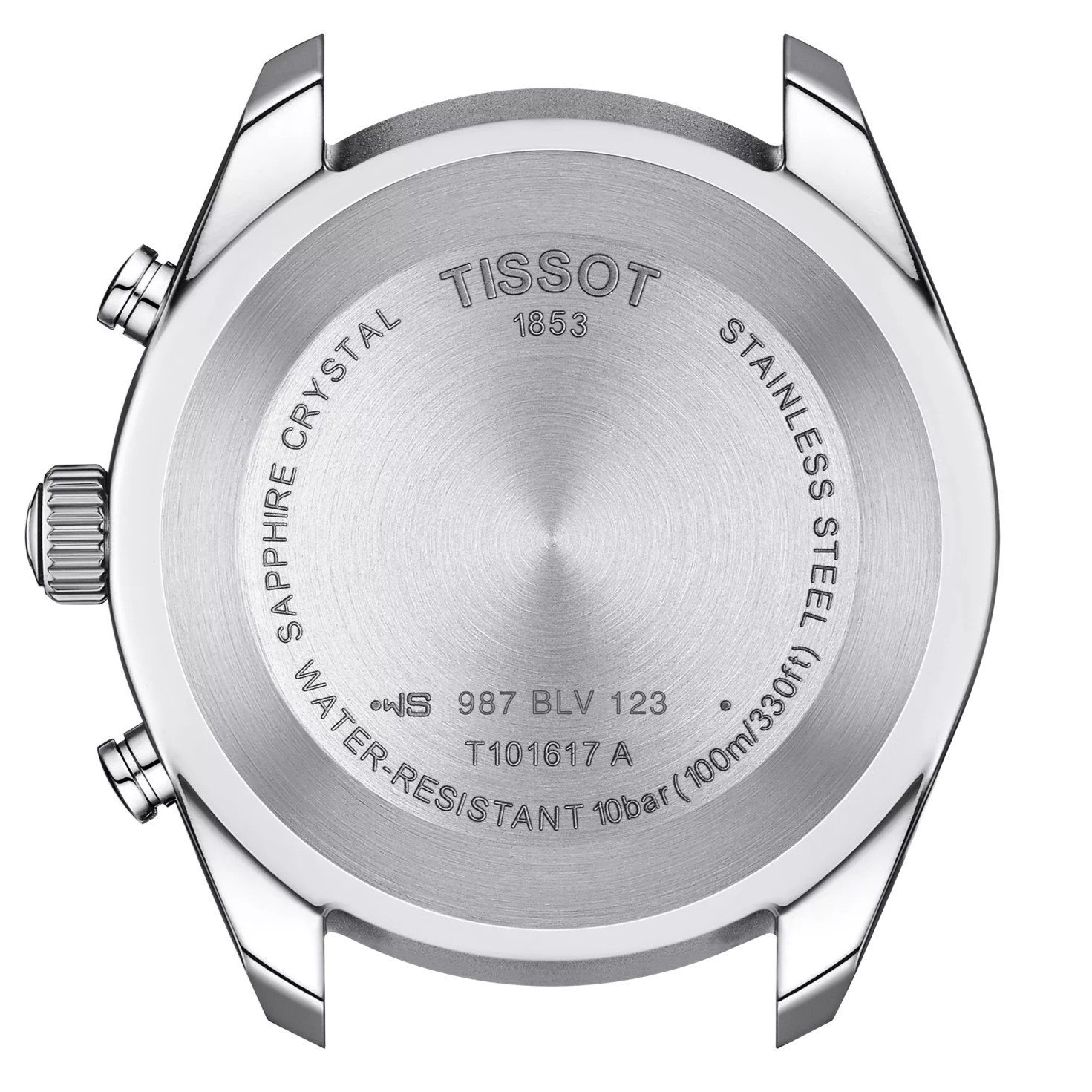 Đồng hồ nam Tissot T-Classic PR 100 Sport Gent Chronograph Silver Dial Brown Leather Strap T1016171603100 10
