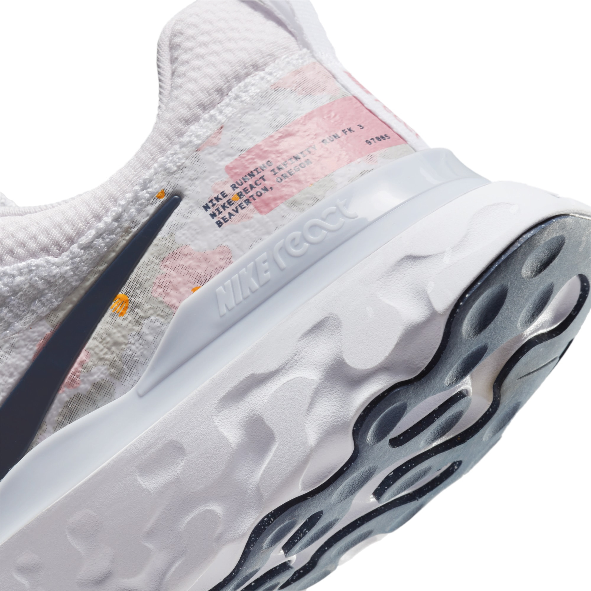 GIÀY NIKE NỮ REACT INFINITY 3 PREMIUM WHITE PEARL PINK WOMENS ROAD RUNNING SHOES FD4151-100 8