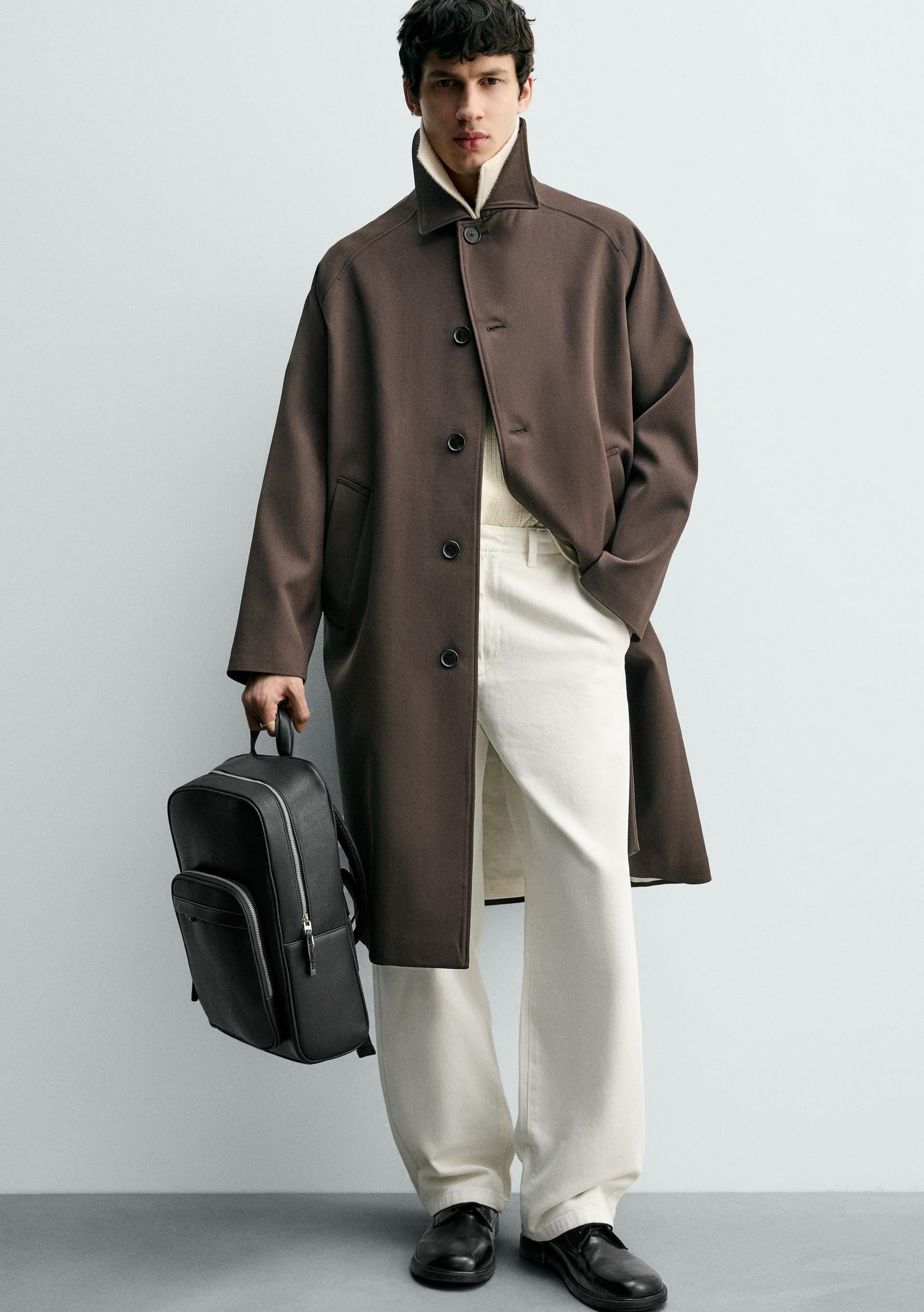 Balo Nam Zara Textured Backpack 6
