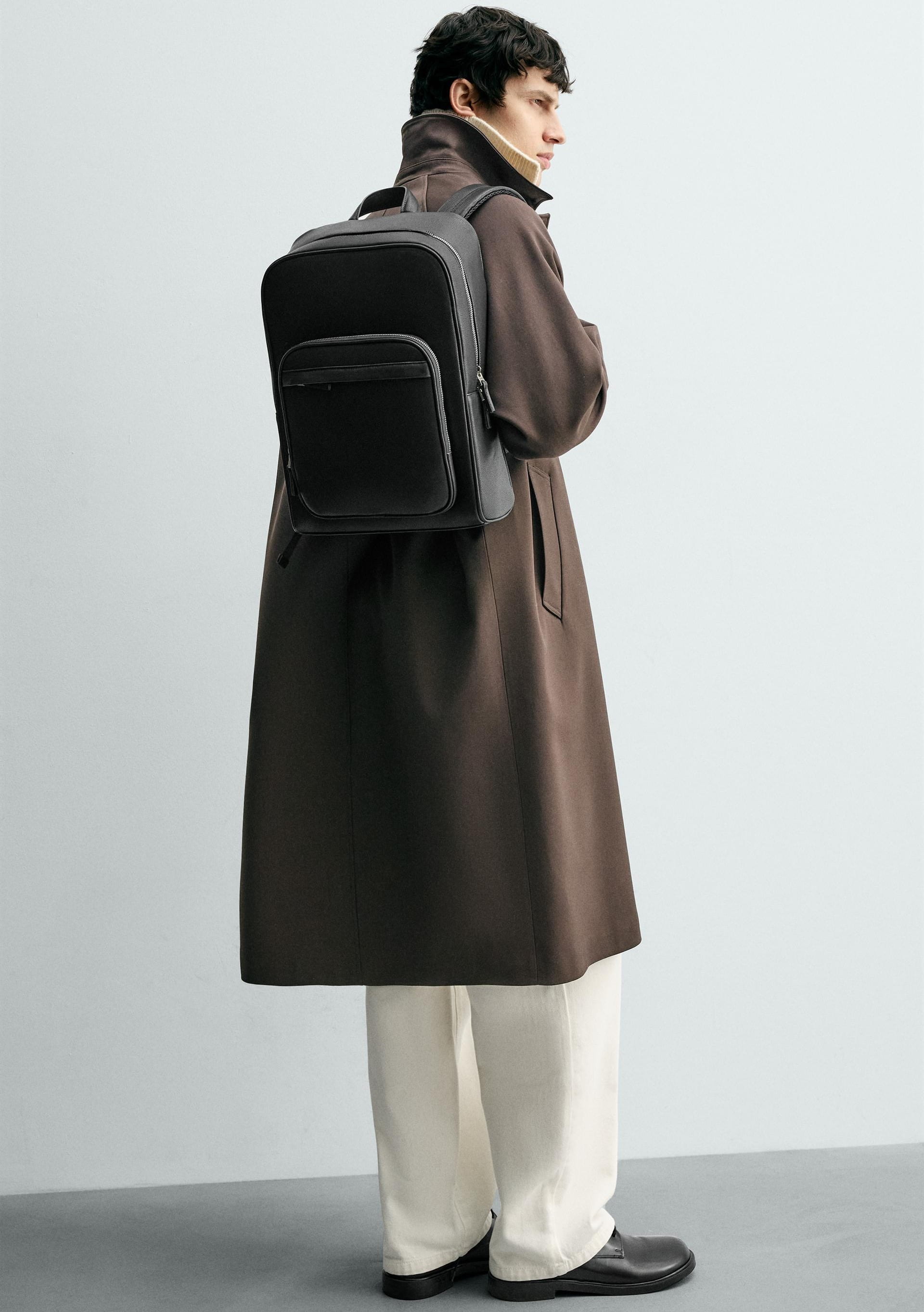 Balo Nam Zara Textured Backpack 5