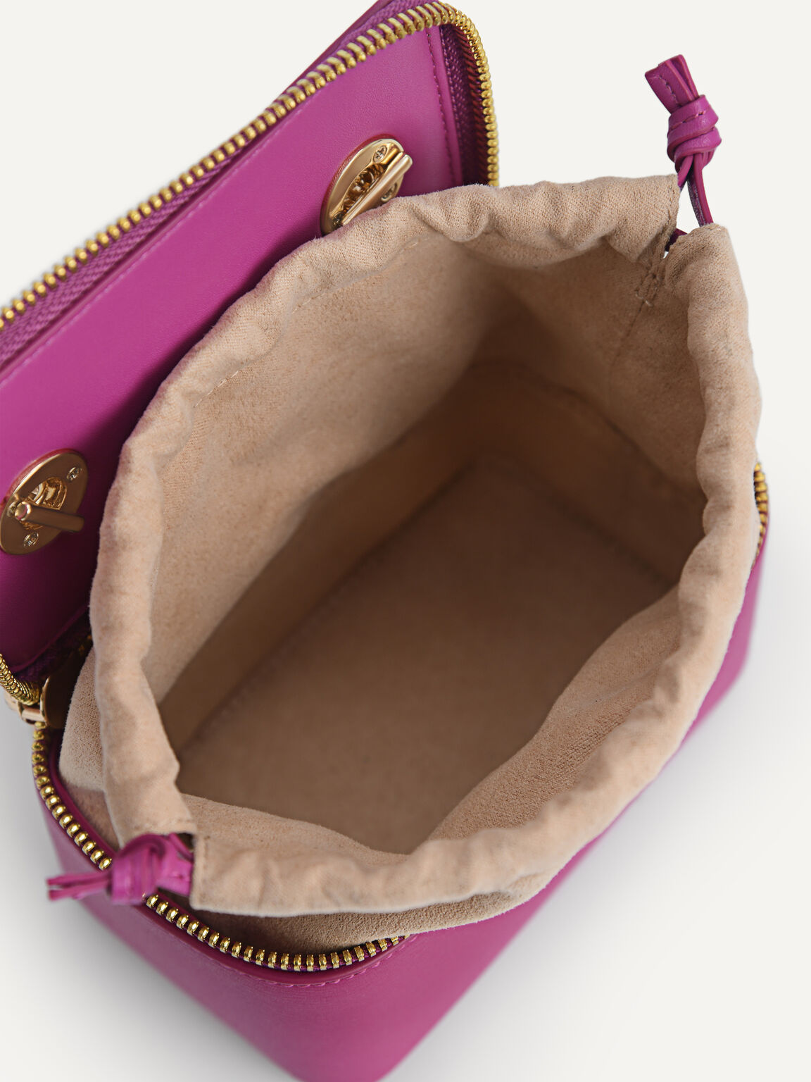 TÚI CỐP PEDRO LEATHER MINI VANITY CASE 4