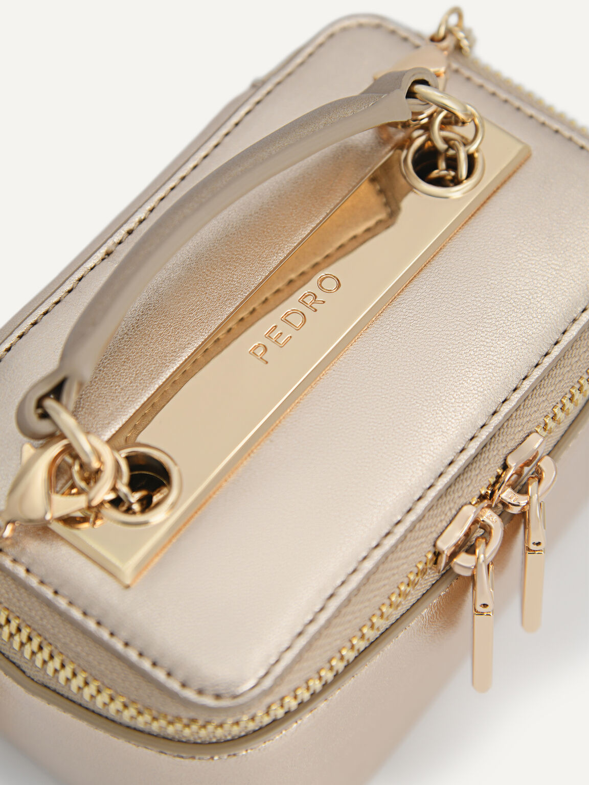 TÚI CỐP PEDRO LEATHER MINI VANITY CASE 17