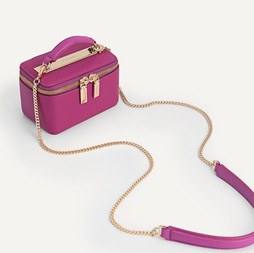 TÚI CỐP PEDRO LEATHER MINI VANITY CASE 18