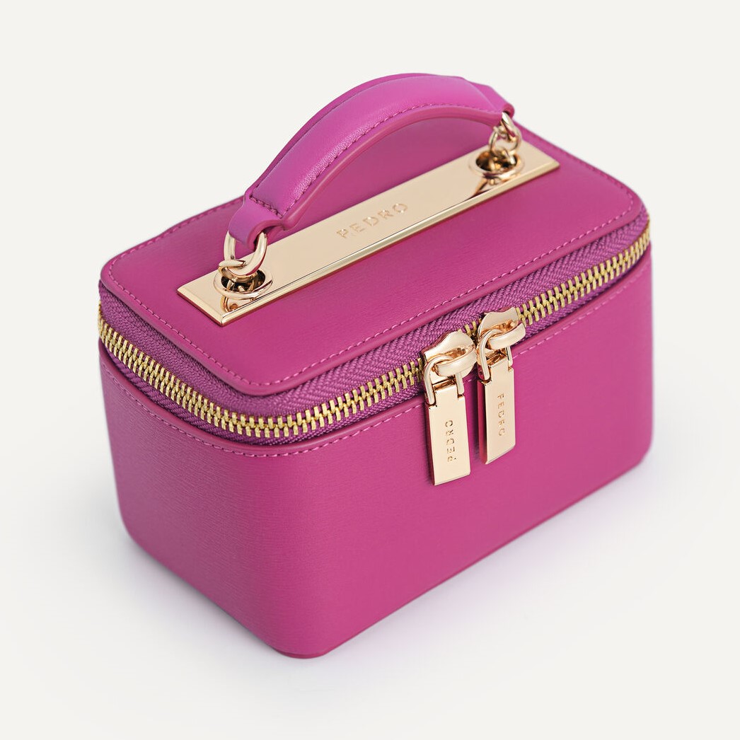 TÚI CỐP PEDRO LEATHER MINI VANITY CASE 22