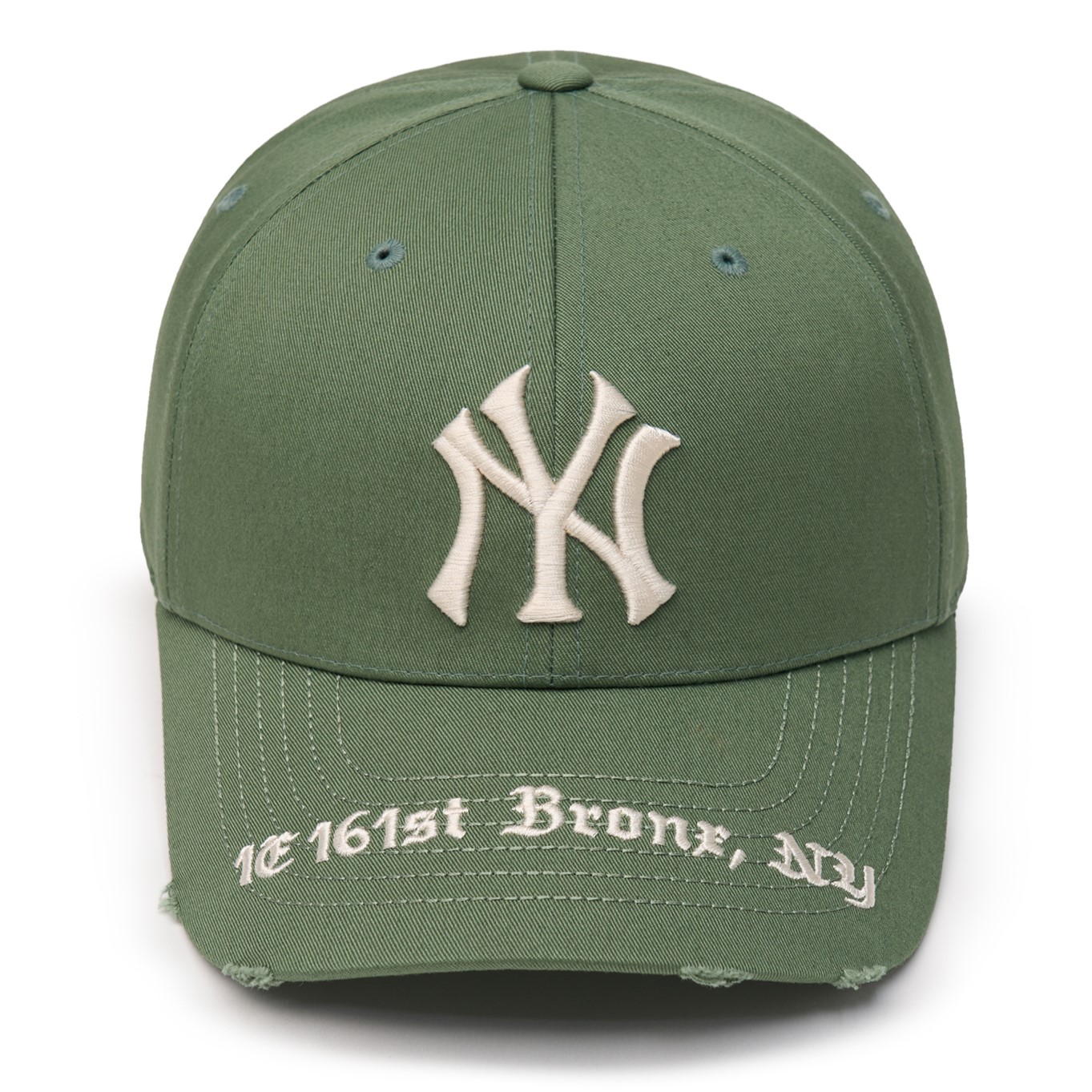 NÓN NY MLB GOTHIC ADDRESS STRUCTURE BALL CAP NEW YORK YANKEES MOSS GREEN 3ACPKP04N-50KAL 11