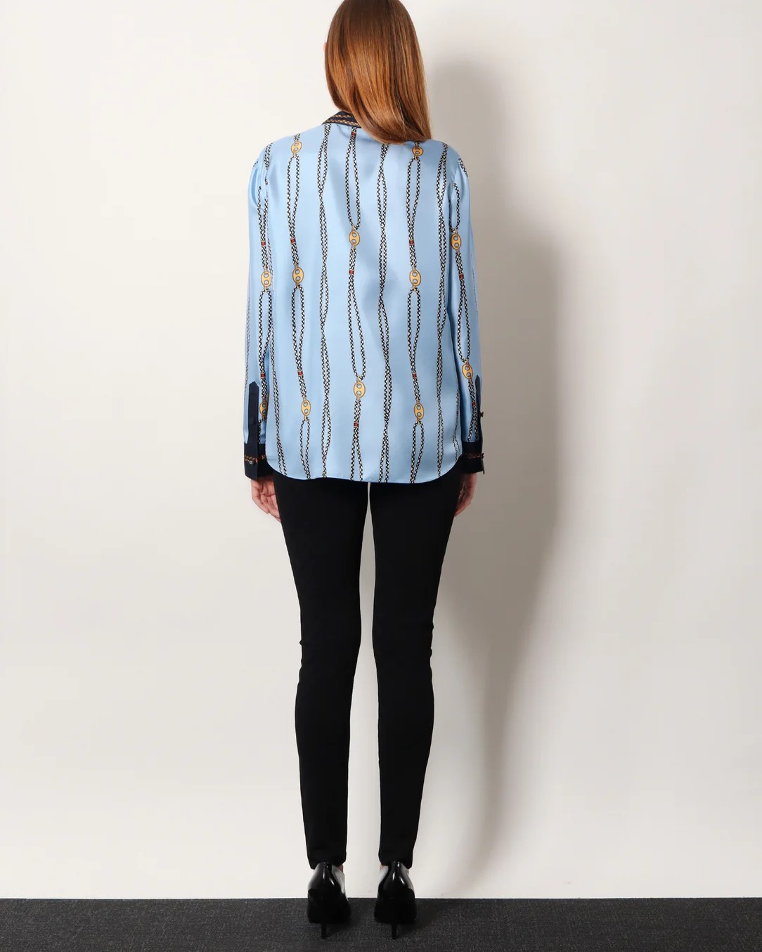 Áo sơ mi lụa Gucci Printed Silk Twill Shirt 9