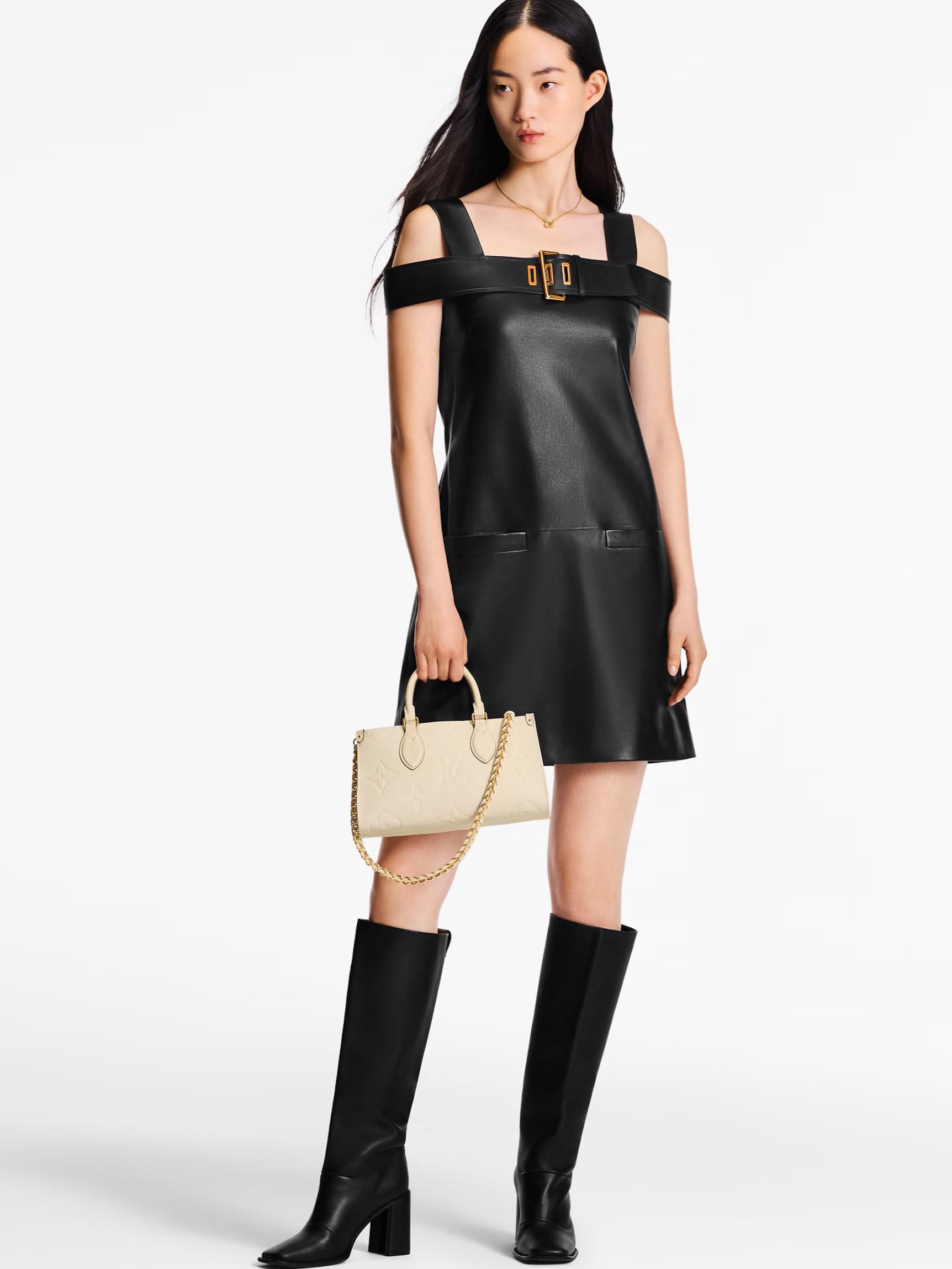 Túi Louis Vuitton OnTheGo East West Monogram Empreinte Cream 7