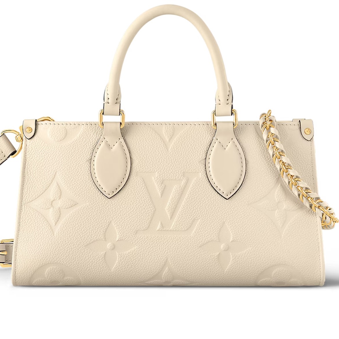 Túi Louis Vuitton OnTheGo East West Monogram Empreinte Cream 9