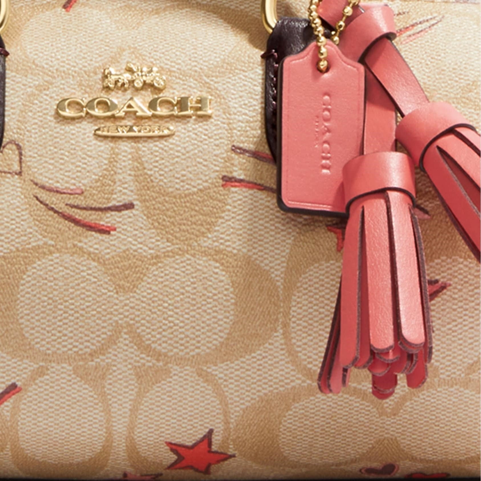 Túi Coach Lacey Crossbody In Signature Canvas With Heart And Star Print CK562 3