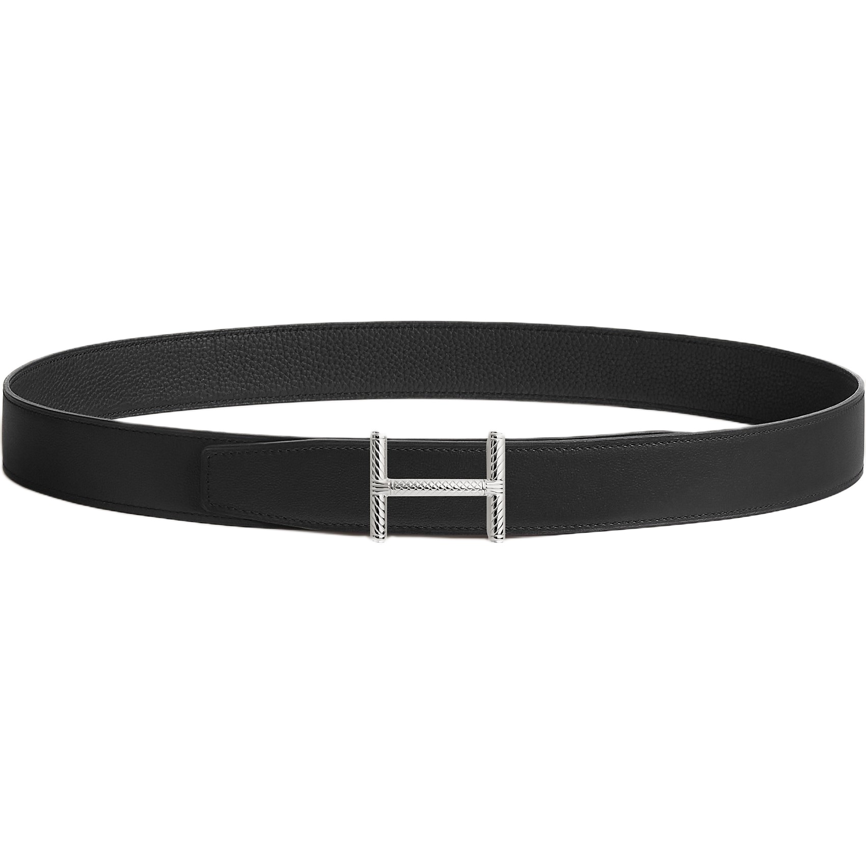 Thắt lưng Hermes H Hisseo Belt Buckle Reversible Leather Strap Noir 32 mm 3