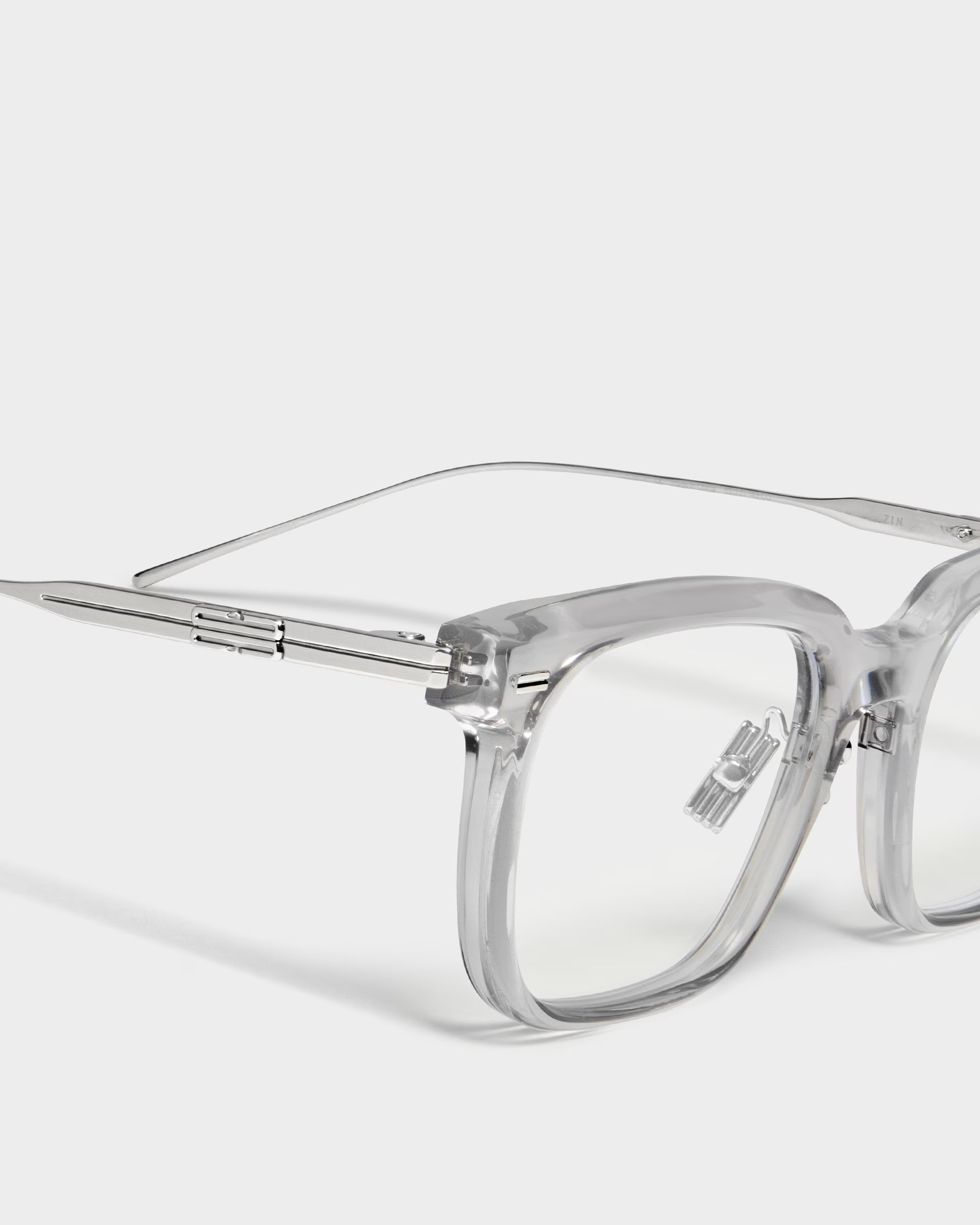 KÍNH GỌNG CẬN GENTLE MONSTER ZIN GC7 CLEAR LENSES SQUARE SHAPE TRANSLUCENT GRAY ACETATE FRAME 3