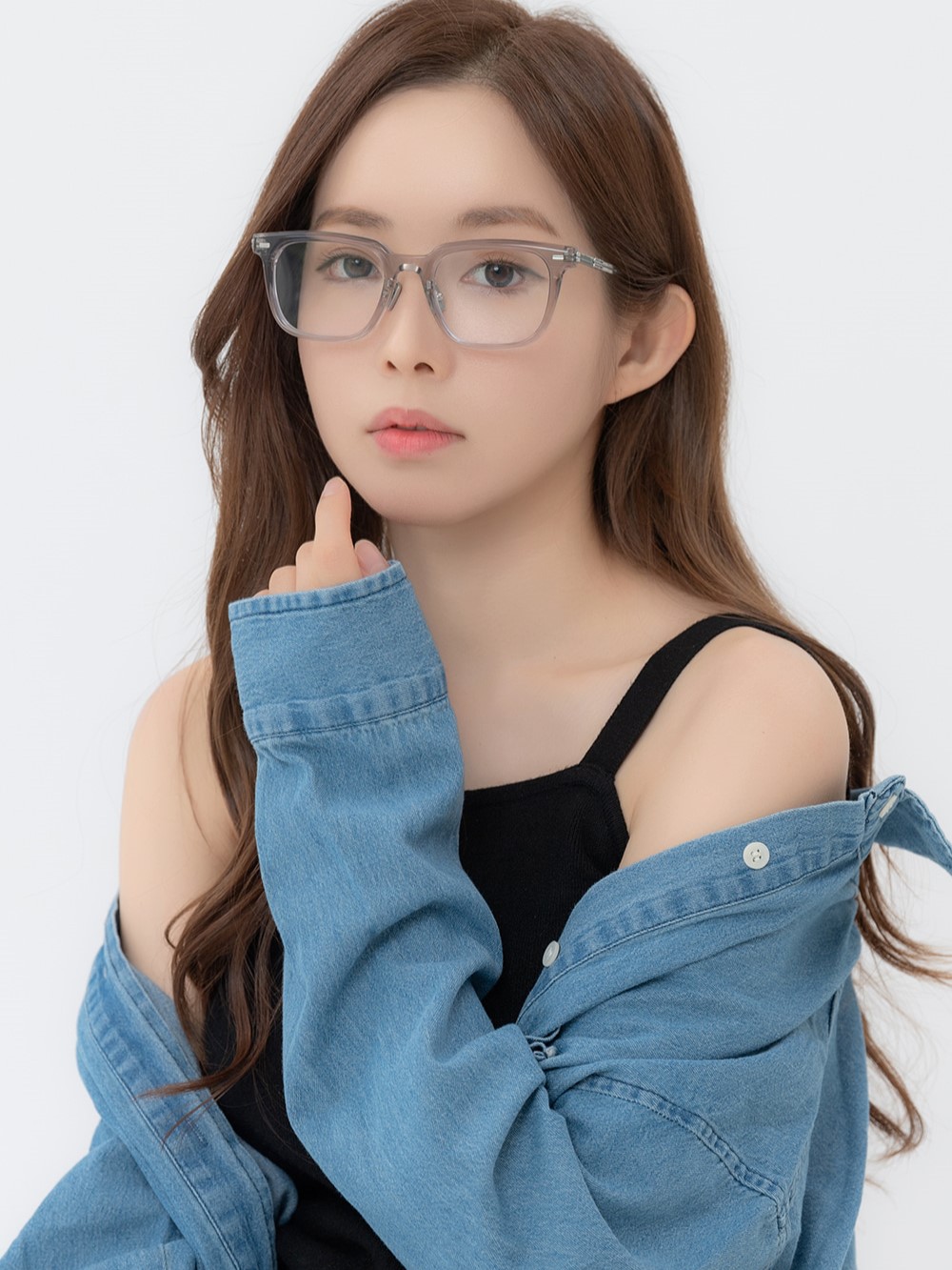 KÍNH GỌNG CẬN GENTLE MONSTER ZIN GC7 CLEAR LENSES SQUARE SHAPE TRANSLUCENT GRAY ACETATE FRAME 5