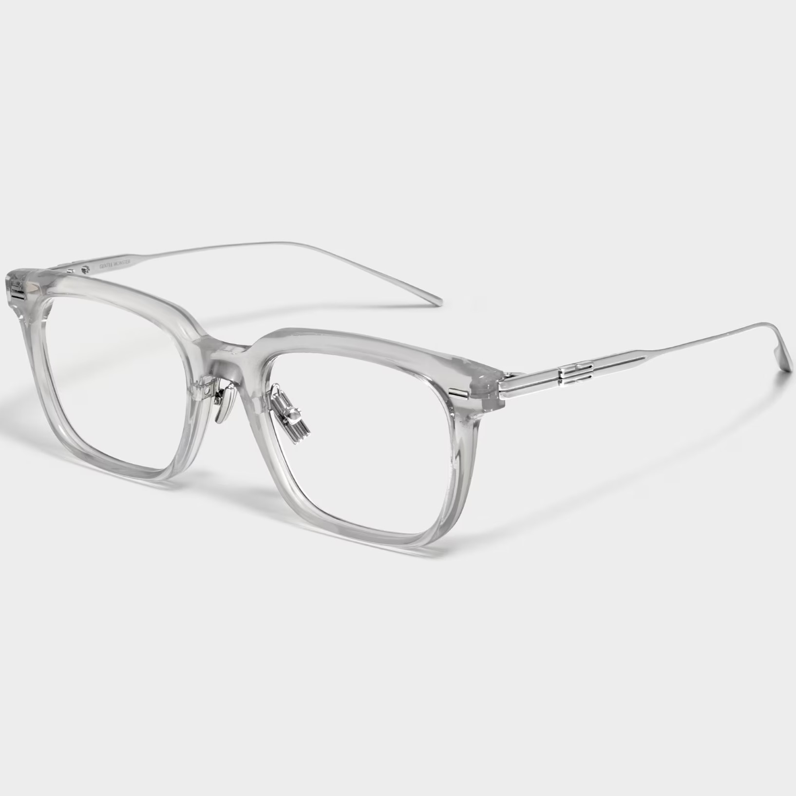 KÍNH GỌNG CẬN GENTLE MONSTER ZIN GC7 CLEAR LENSES SQUARE SHAPE TRANSLUCENT GRAY ACETATE FRAME 6