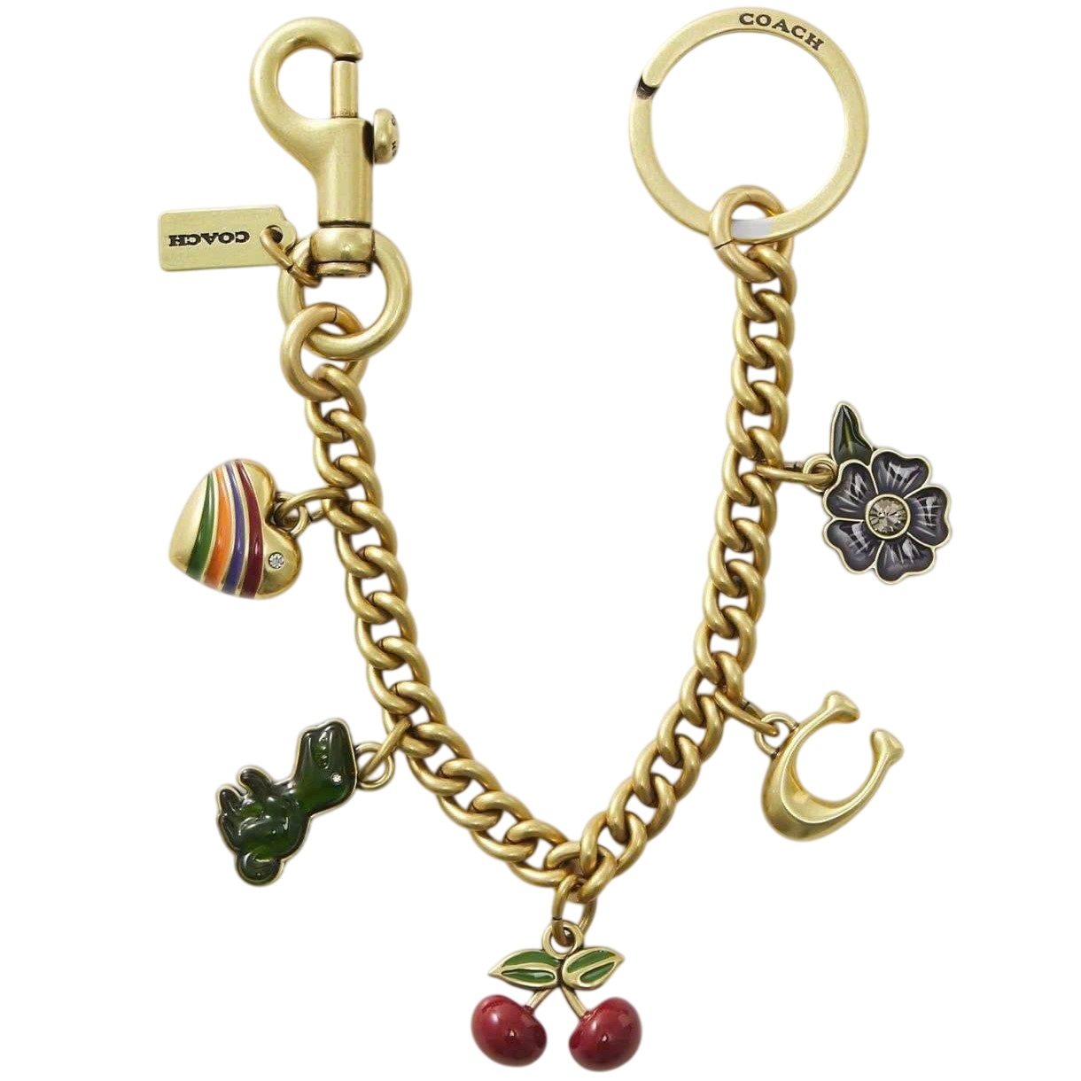 Dây Charm túi Coach Motif Chain Bag Pendant CN119 1