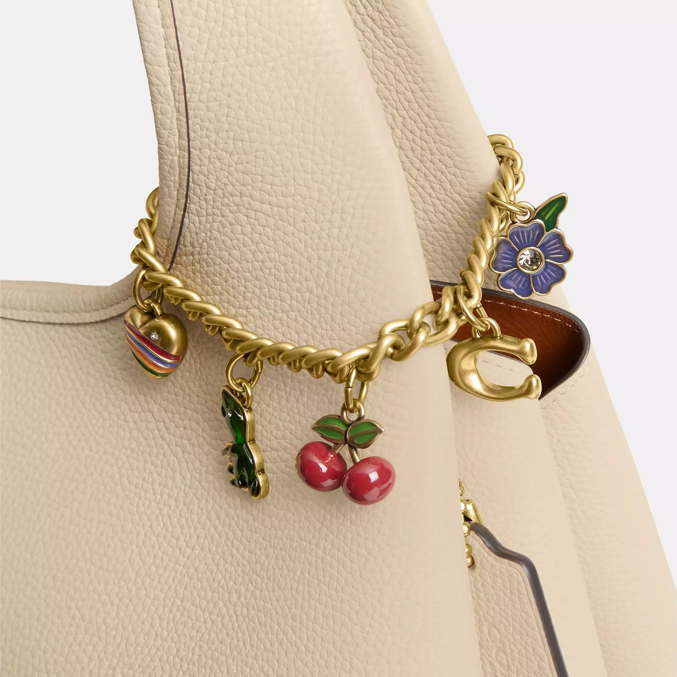 Dây Charm túi Coach Motif Chain Bag Pendant CN119 6