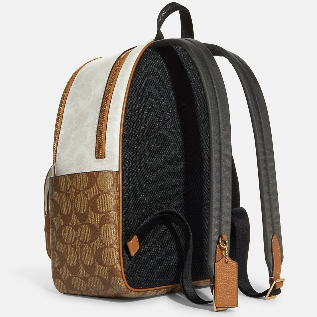 BALO NỮ COURT BACKPACK IN BLOCKED SIGNATURE CANVAS 1