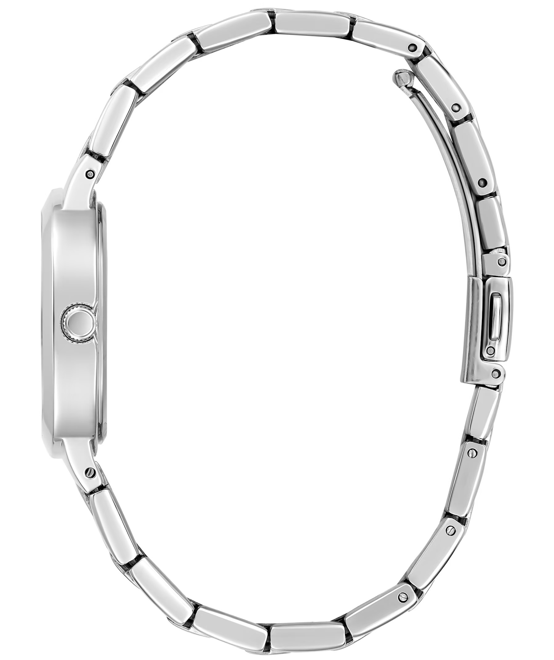 ĐỒNG HỒ NỮ GUESS SILVER TONE AND BLACK GLITTER ANALOG WATCH GW0600L1 2