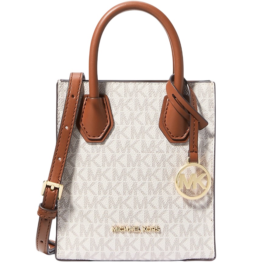 Túi MK Michael Kors Mercer Extra Small Logo Canvas and Leather Crossbody Bag 35T1GM9C0I 2