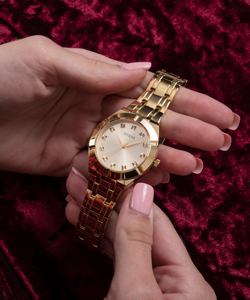 ĐỒNG HỒ NỮ GUESS CRYSTALLINE GOLD TONE LADIES WATCH GW0114L2 5