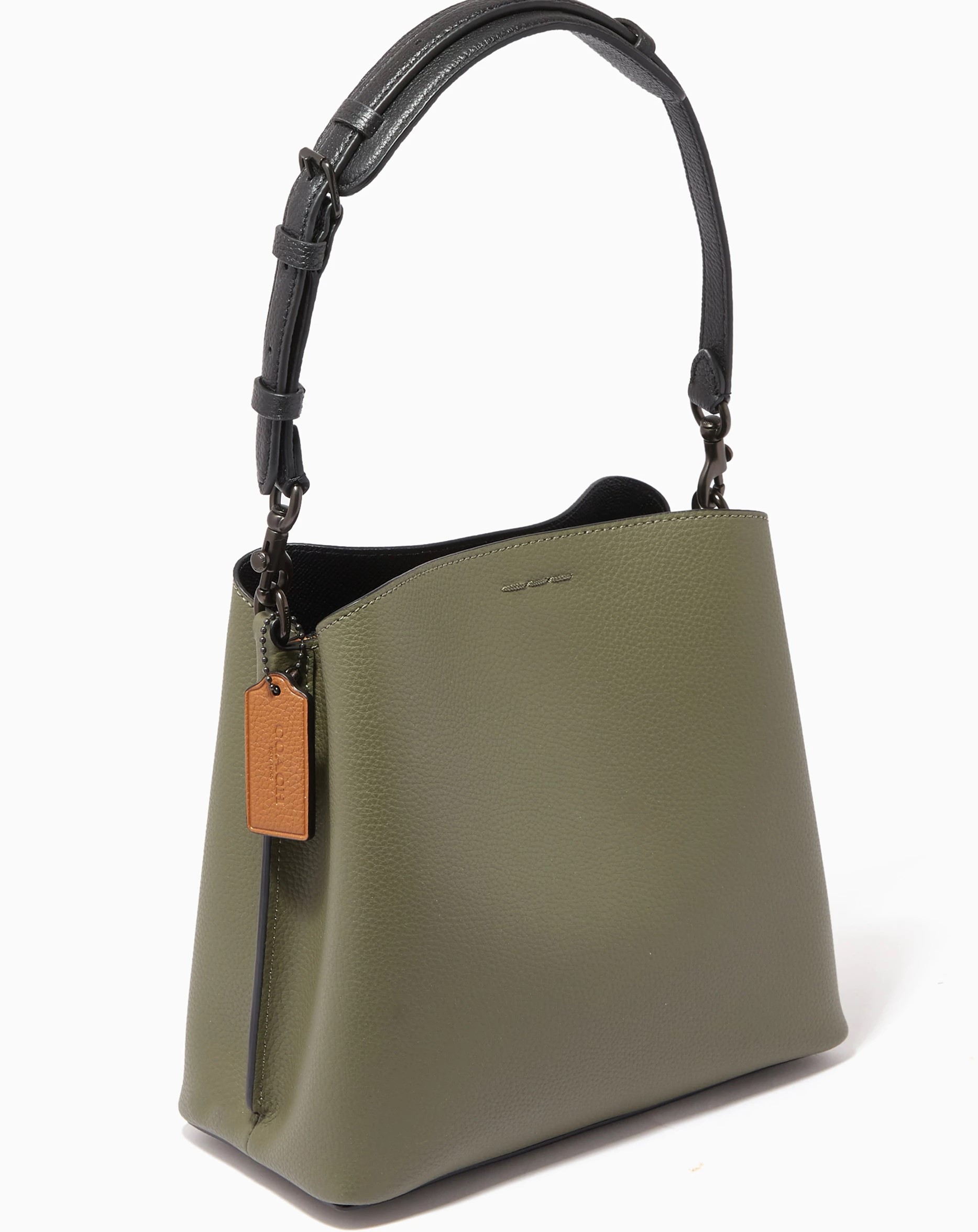 Túi Coach Willow Bucket Bag In Colorblock Army Green Multicolour C3766 3