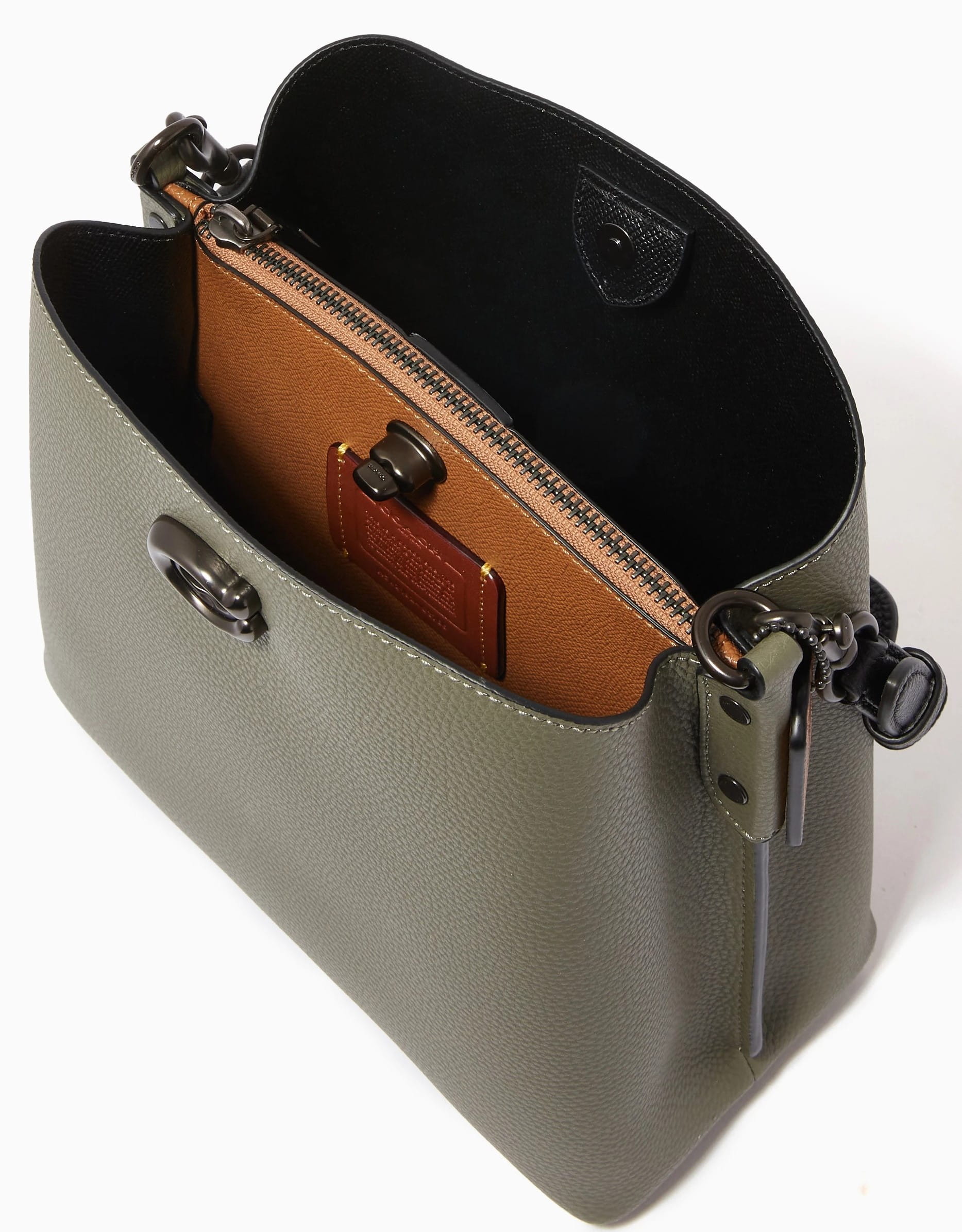 Túi Coach Willow Bucket Bag In Colorblock Army Green Multicolour C3766 5