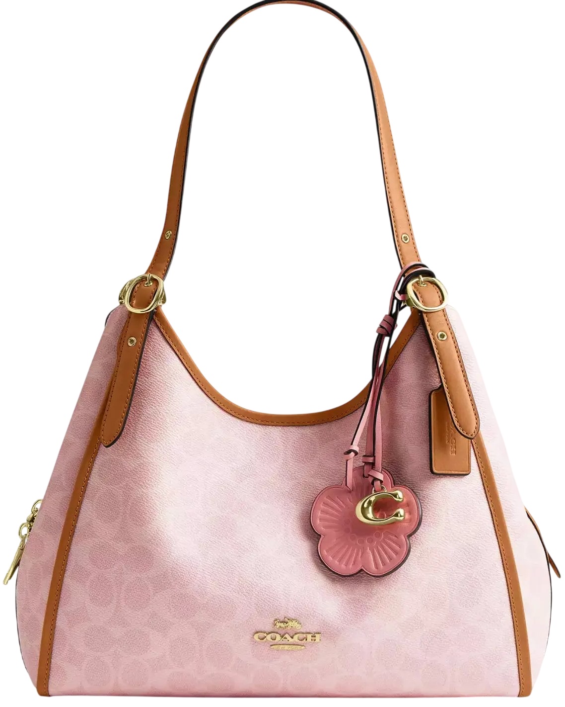 Túi Coach Erin Shoulder Bag In Signature Canvas With Charms Powder Pink CEL13 7