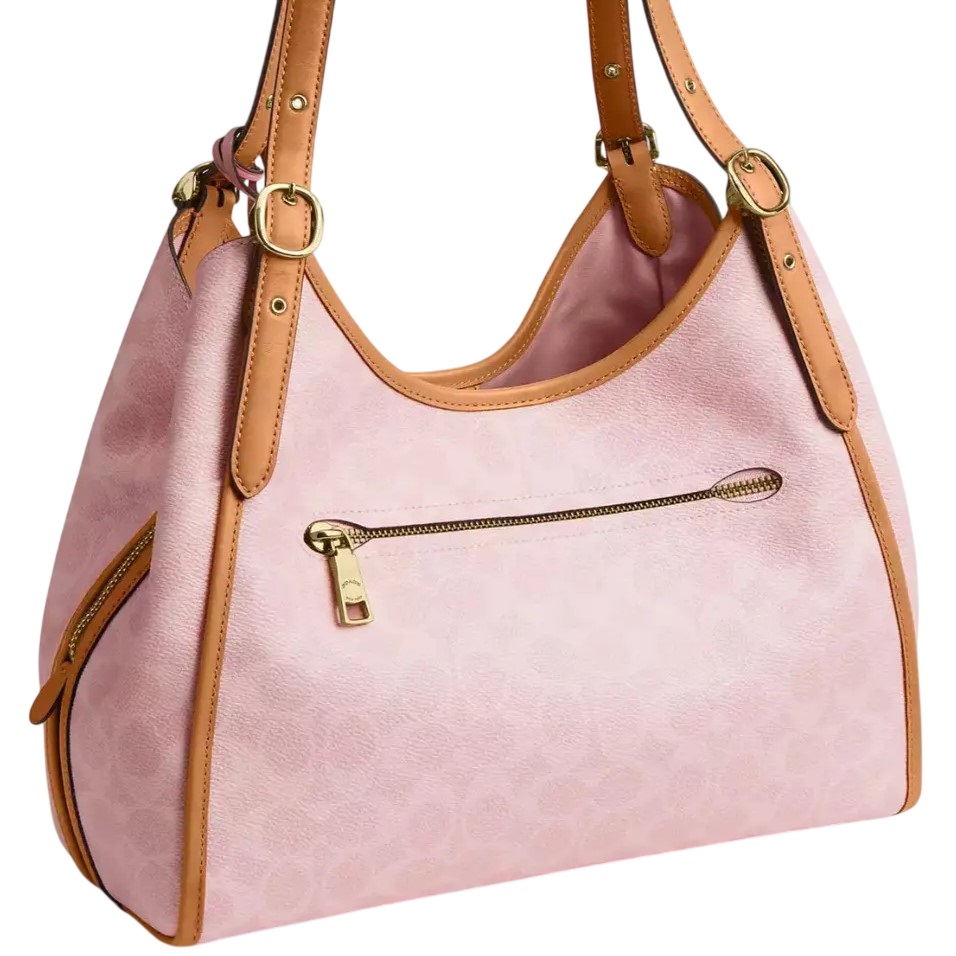 Túi Coach Erin Shoulder Bag In Signature Canvas With Charms Powder Pink CEL13 8