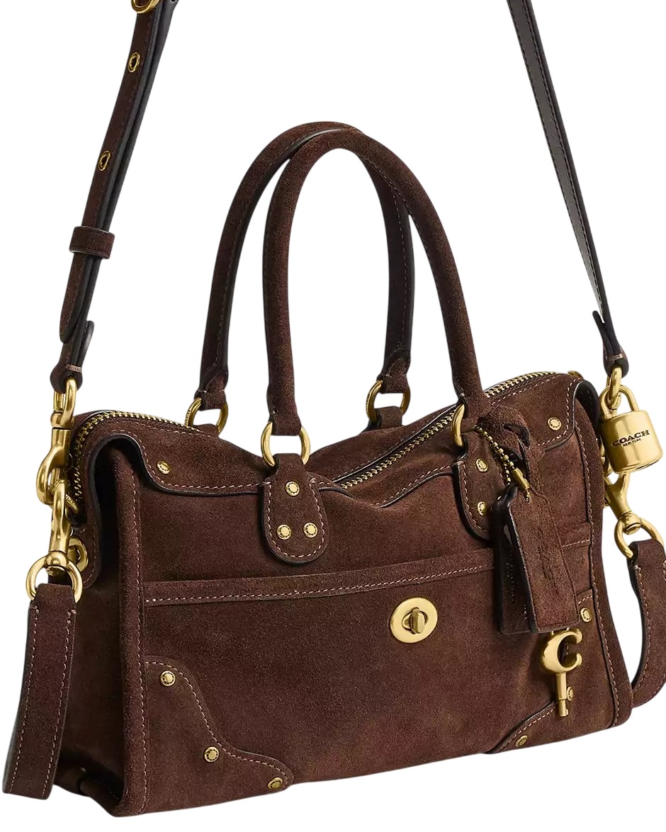 Túi xách Coach Rhyder Satchel Bag 24 Dark Chocolate CFN70 1