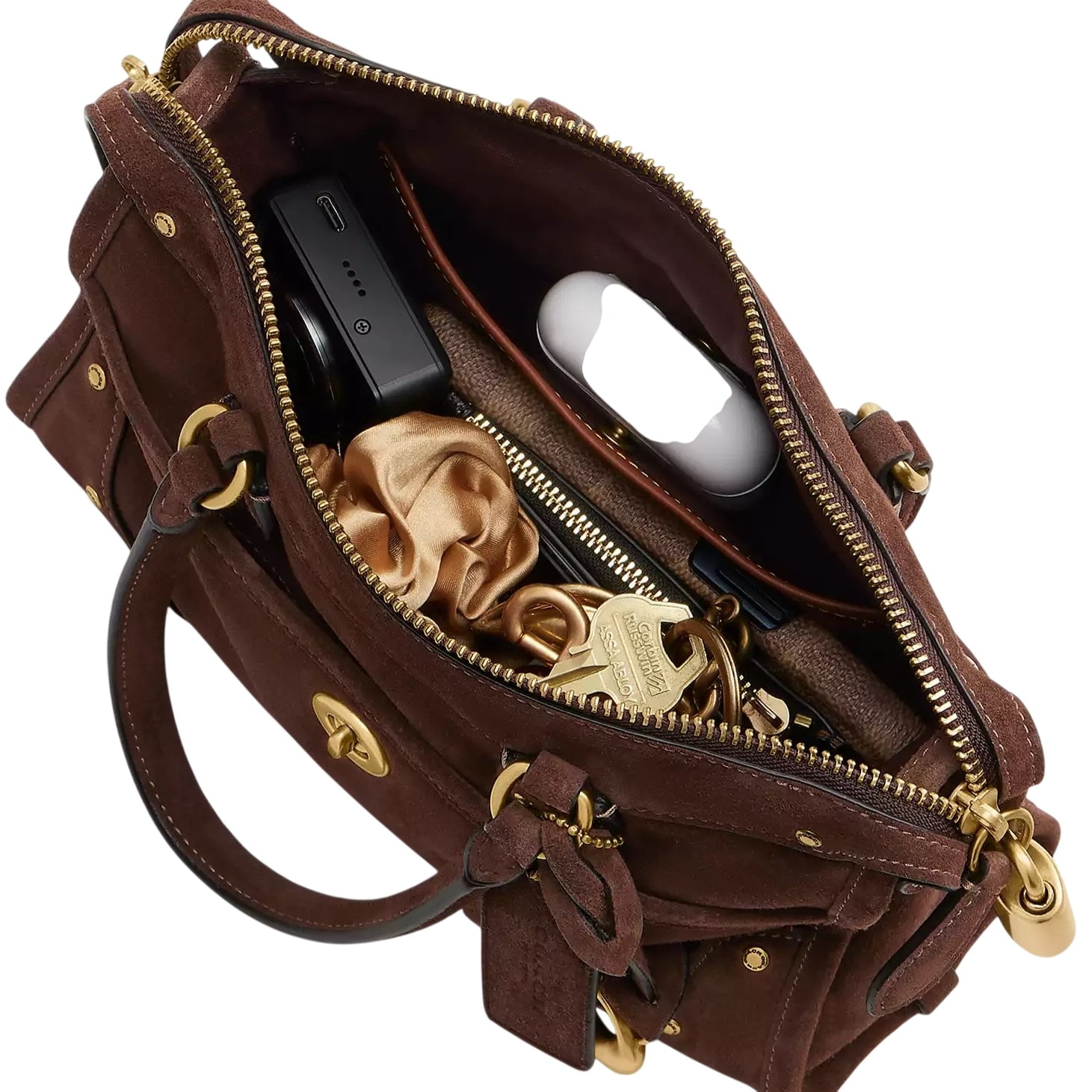 Túi xách Coach Rhyder Satchel Bag 24 Dark Chocolate CFN70 4