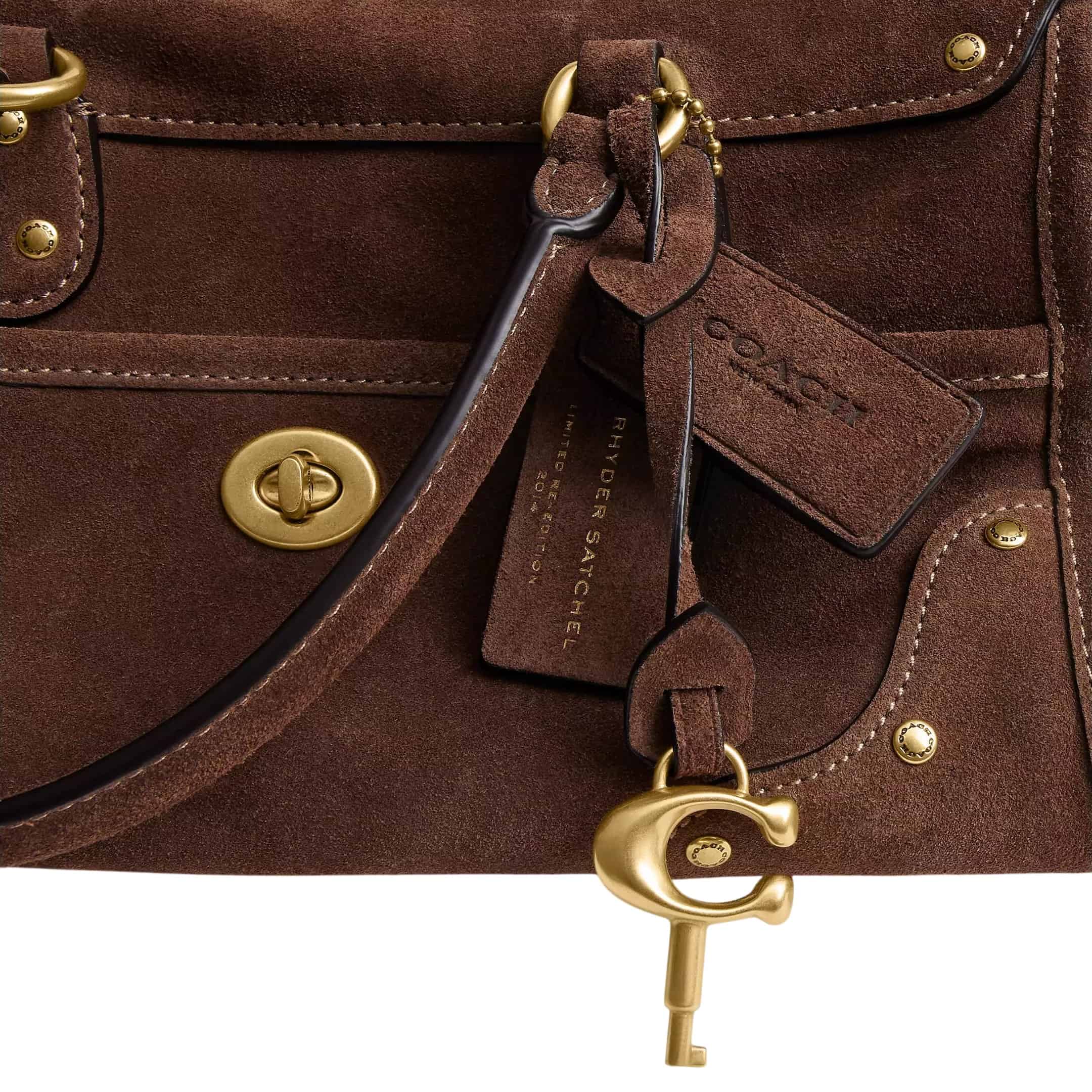 Túi xách Coach Rhyder Satchel Bag 24 Dark Chocolate CFN70 5