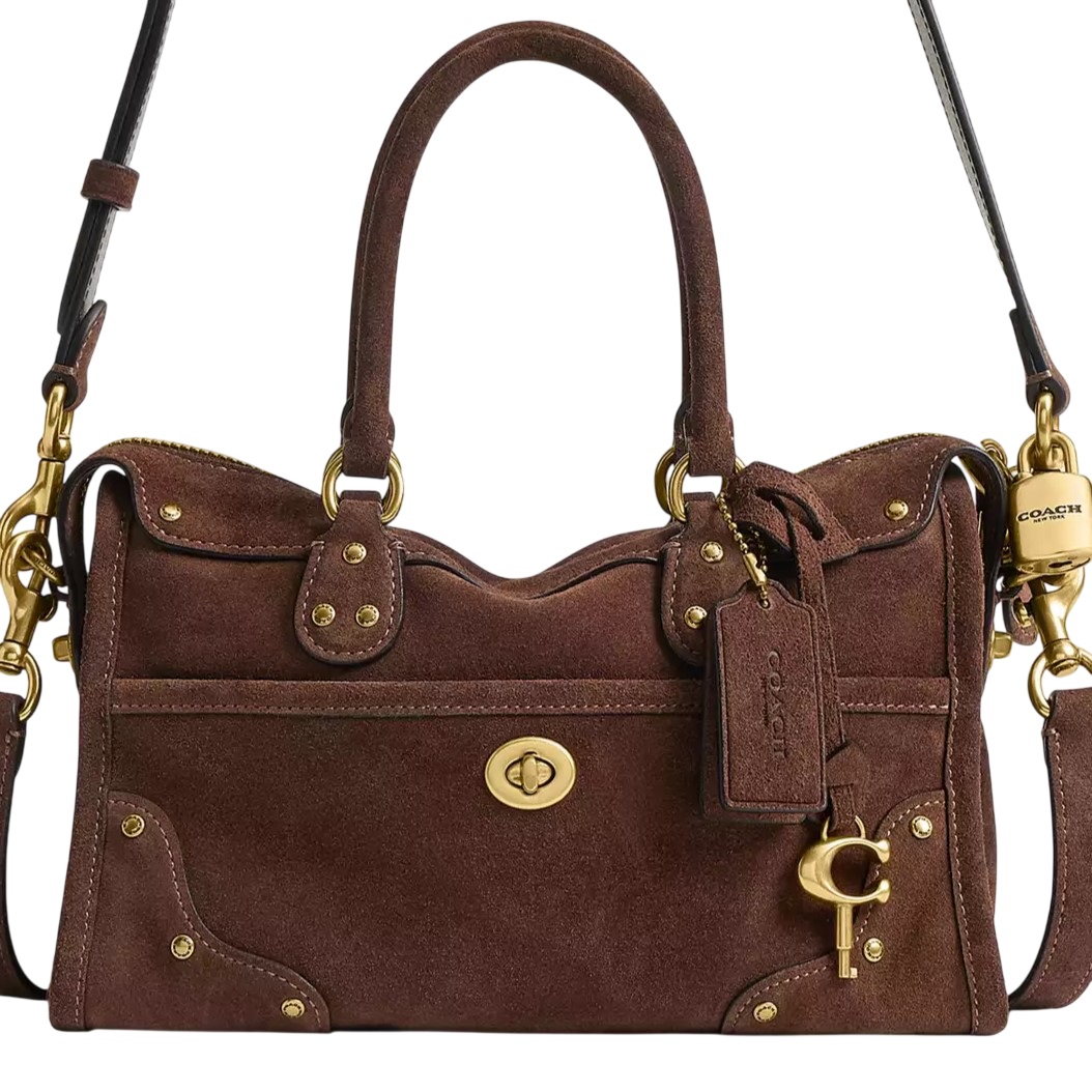 Túi xách Coach Rhyder Satchel Bag 24 Dark Chocolate CFN70 9