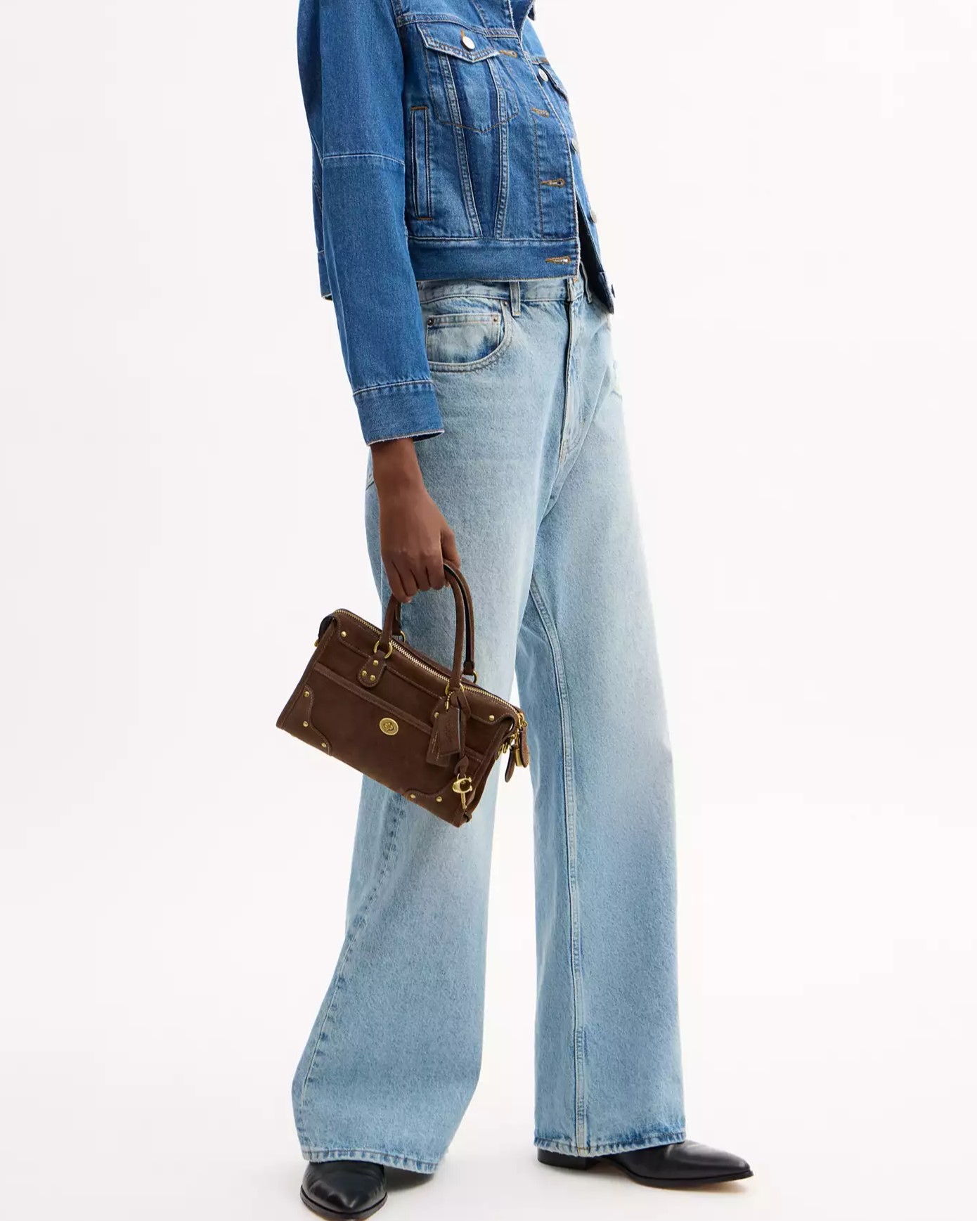 Túi xách Coach Rhyder Satchel Bag 24 Dark Chocolate CFN70 10