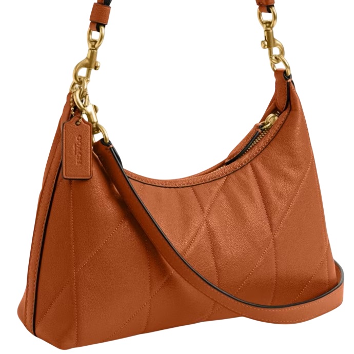 Túi Coach Juliet Shoulder Bag 25 With Quilting Amber Brown CDZ65 2