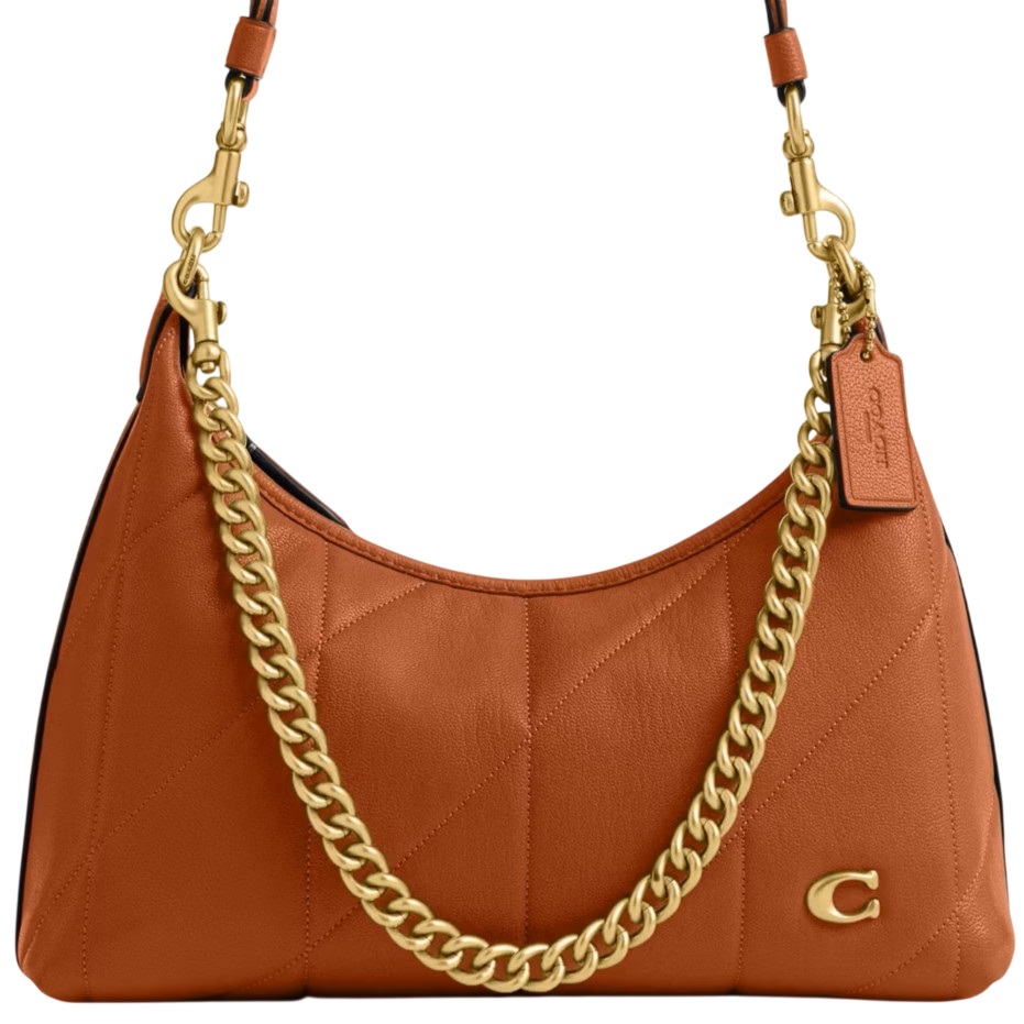 Túi Coach Juliet Shoulder Bag 25 With Quilting Amber Brown CDZ65 6